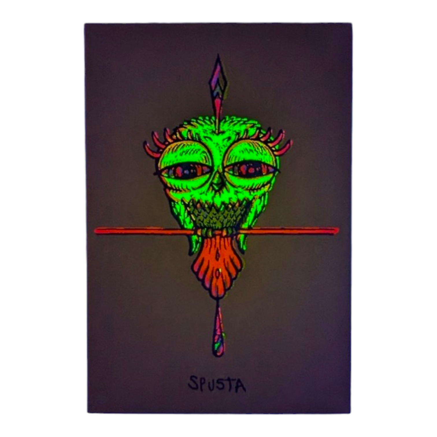 Marq Spusta Tweet (Chartreuse) Micro Print - Arte House