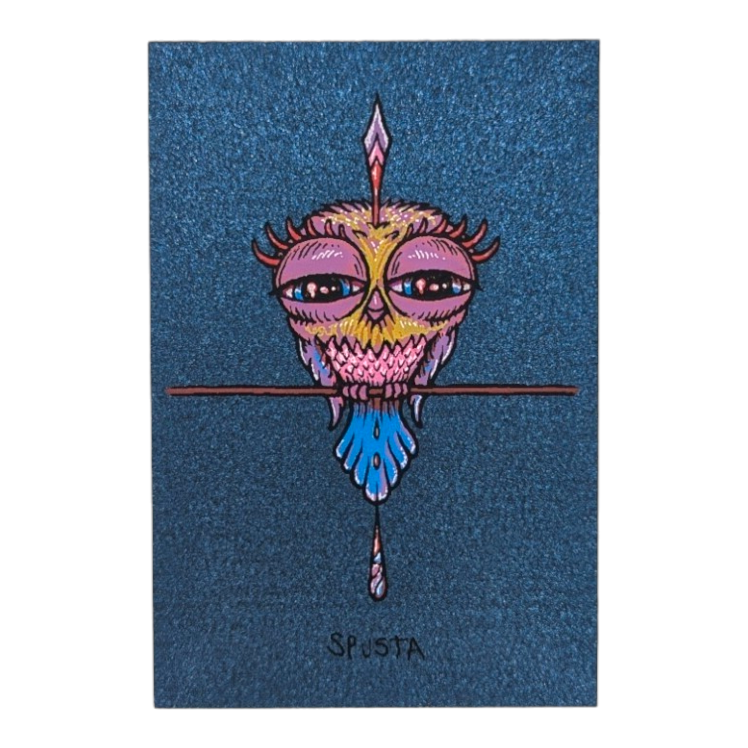 Marq Spusta Tweet (Midnight Blue Shimmer) Micro Print - Arte House