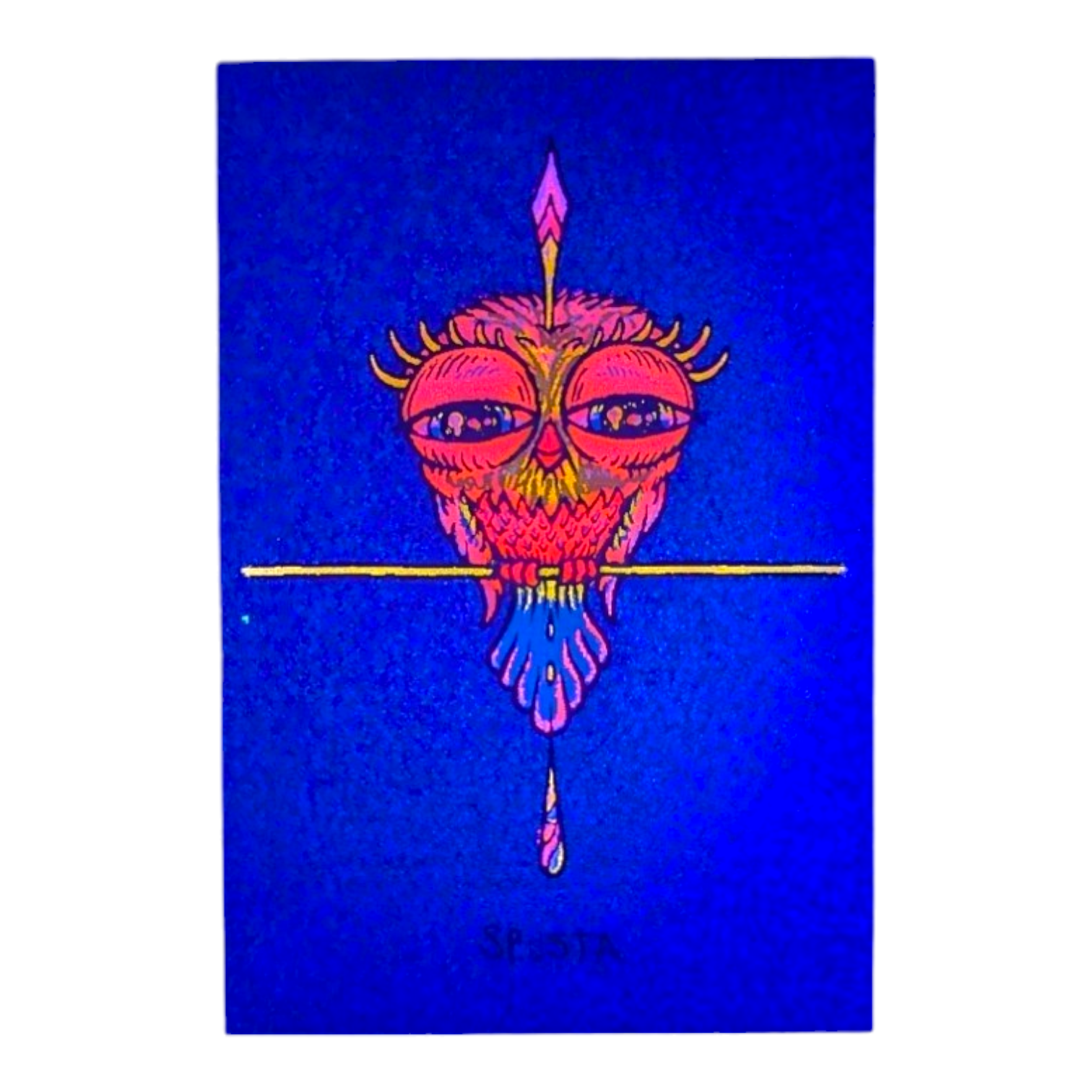 Marq Spusta Tweet (Midnight Blue Shimmer) Micro Print - Arte House