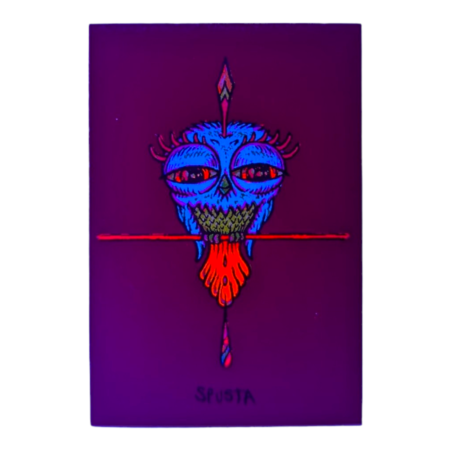 Marq Spusta Tweet (Flat Tangerine) Micro Print - Arte House