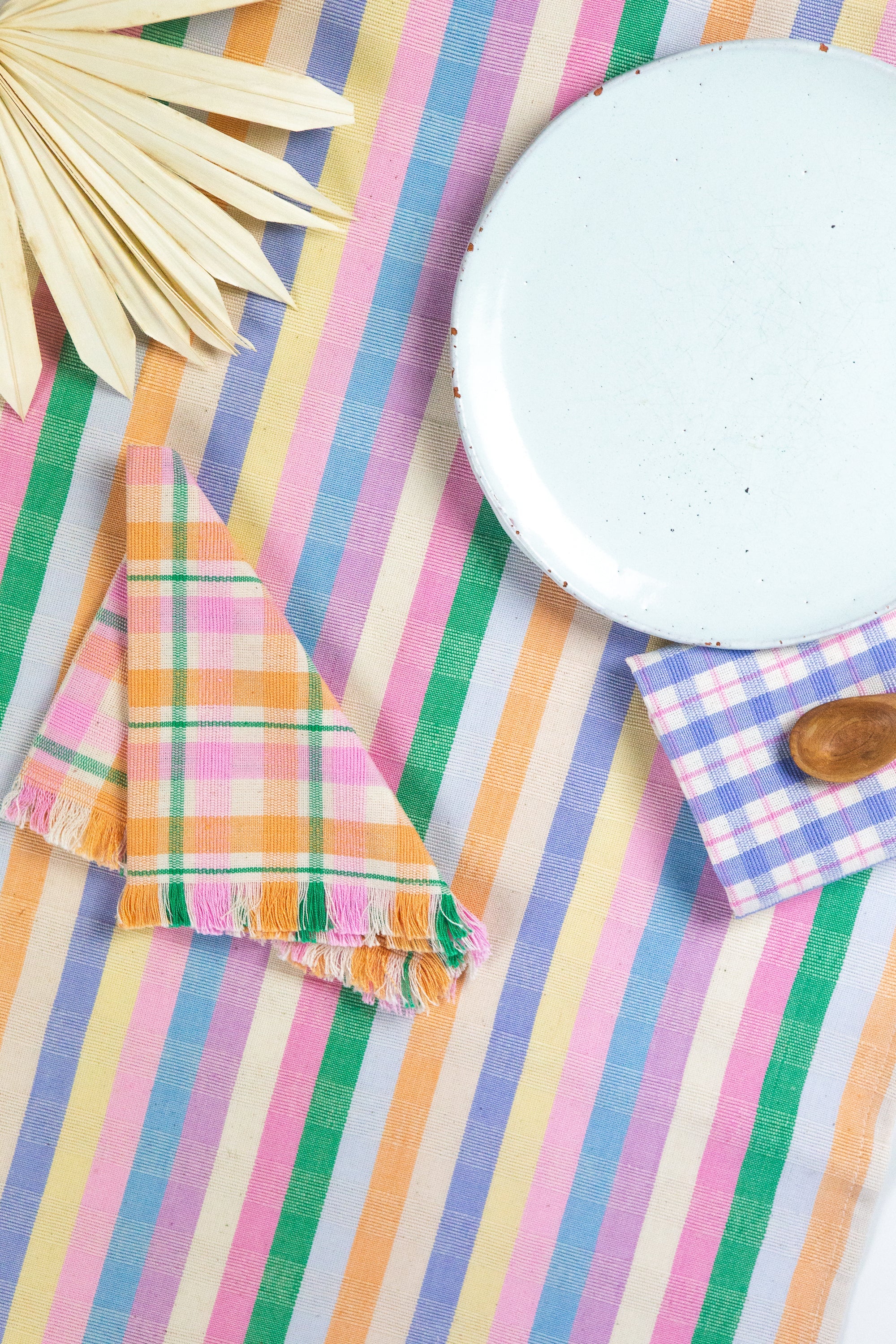 Marguerite Plaid Party Napkins - Arte House