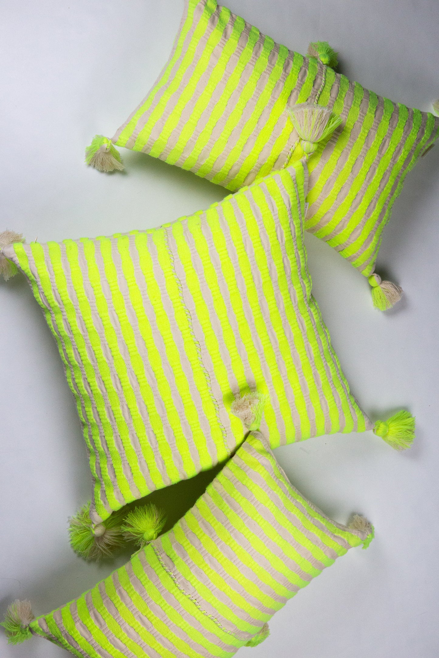 Antigua Pillow - Neon Yellow