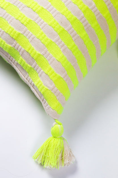 Antigua Pillow - Neon Yellow