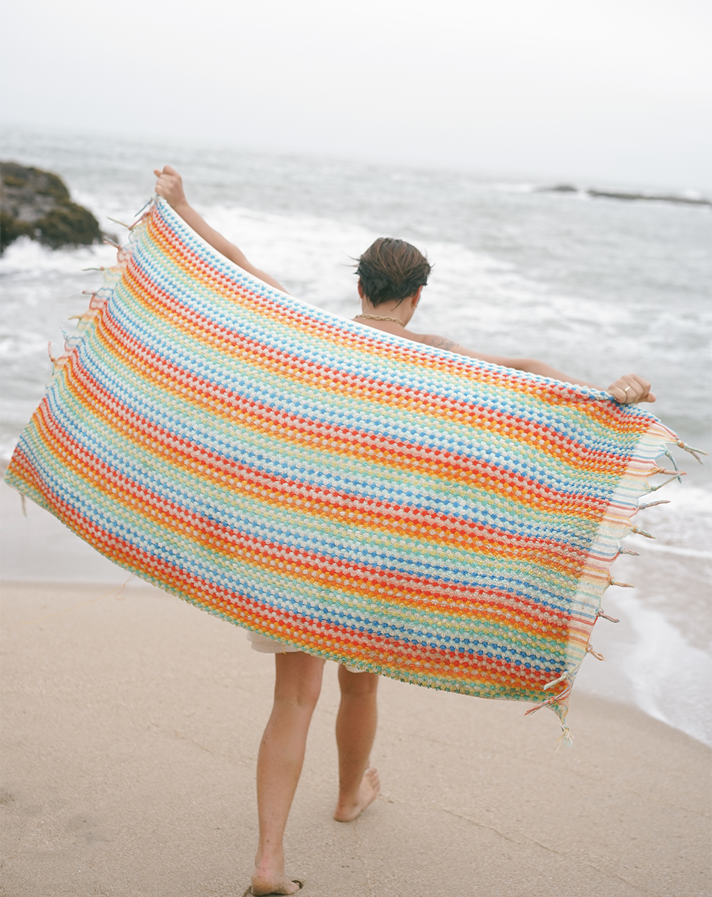 Organic Cosmic Rainbow Towel (Vibrant)