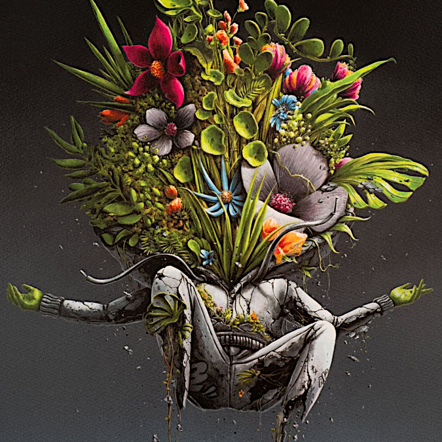 PEZ "Green Hands" Print