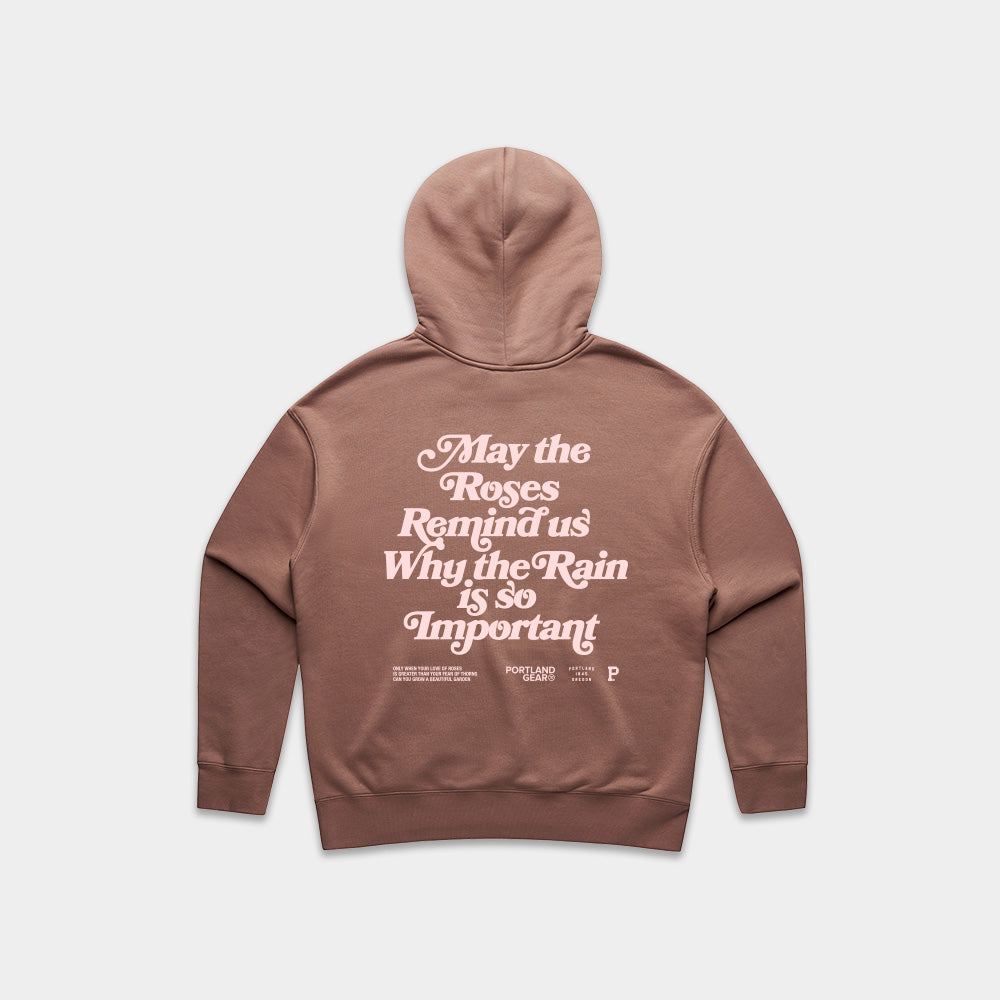 Women's Sueded Slogan Hoodie - Hazy Pink - Arte House