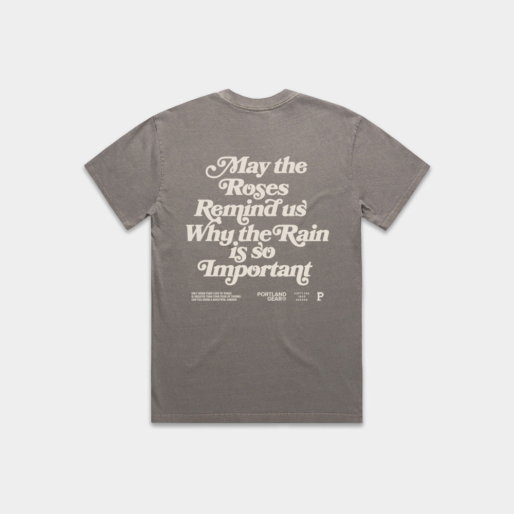 Women's HeavyKnit Slogan Tee - Dark Grey - Arte House