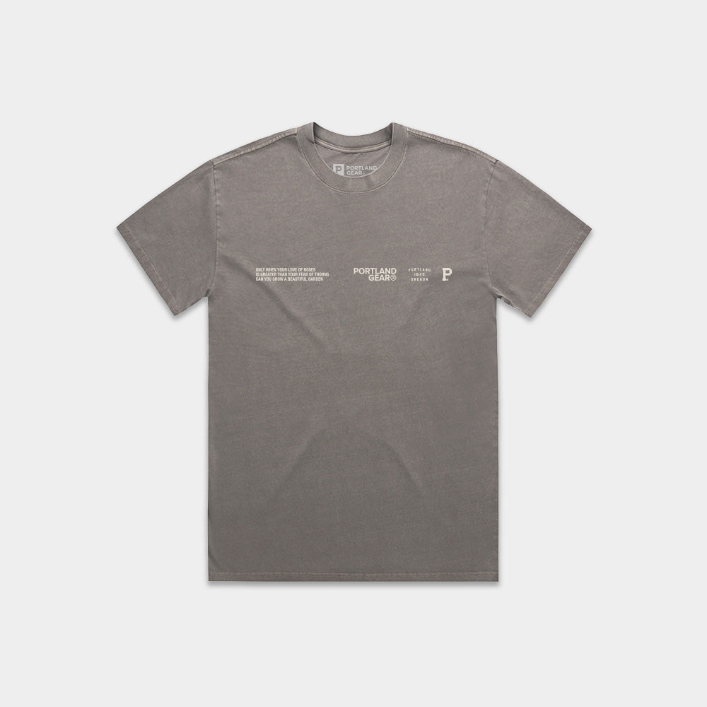 Women's HeavyKnit Slogan Tee - Dark Grey - Arte House