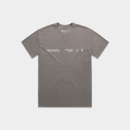 Women's HeavyKnit Slogan Tee - Dark Grey
