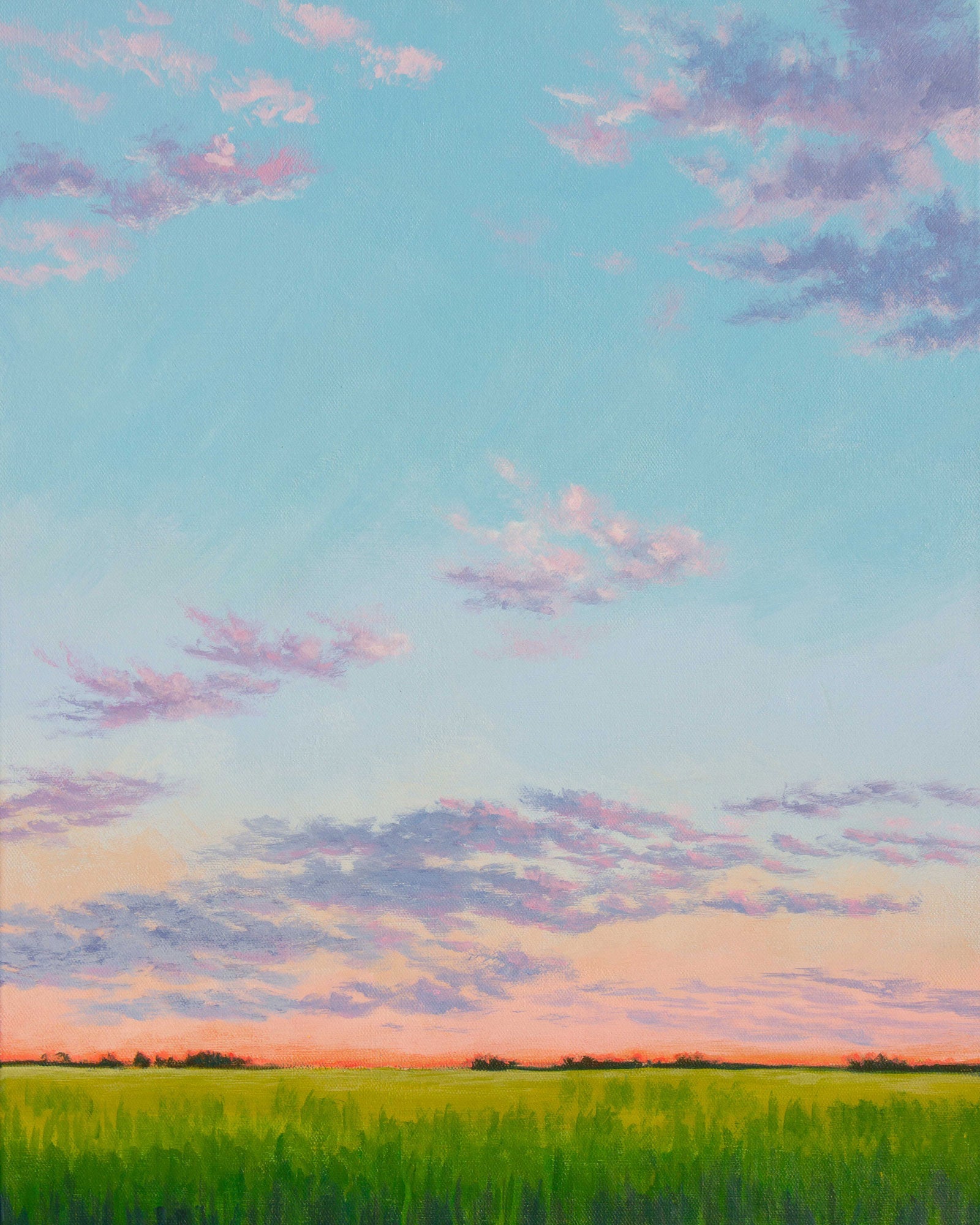 Summer Dusk a Vertical Art Print - Arte House