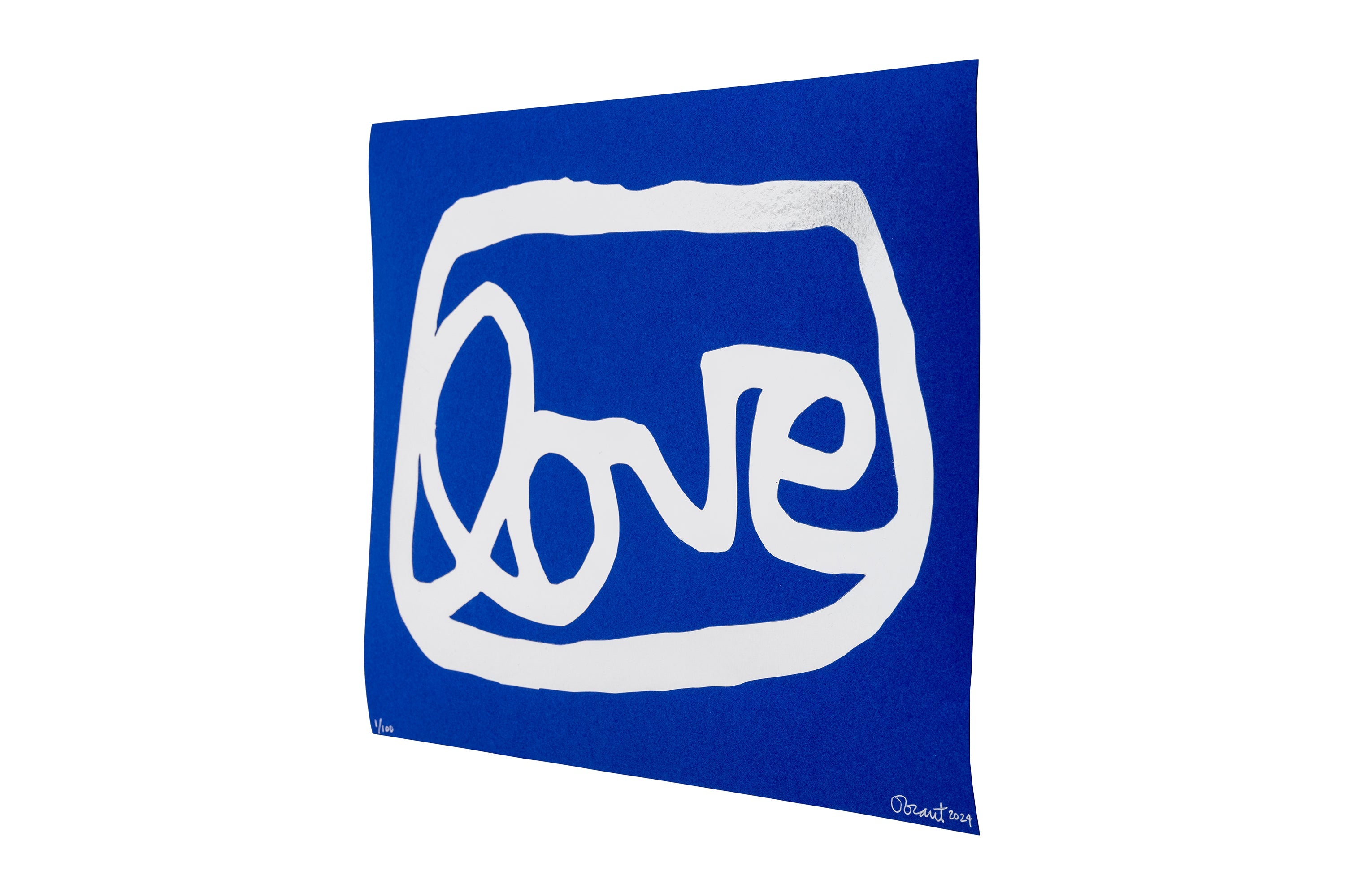 LOVE (silver indigo) to benefit Project Angel Food - Arte House