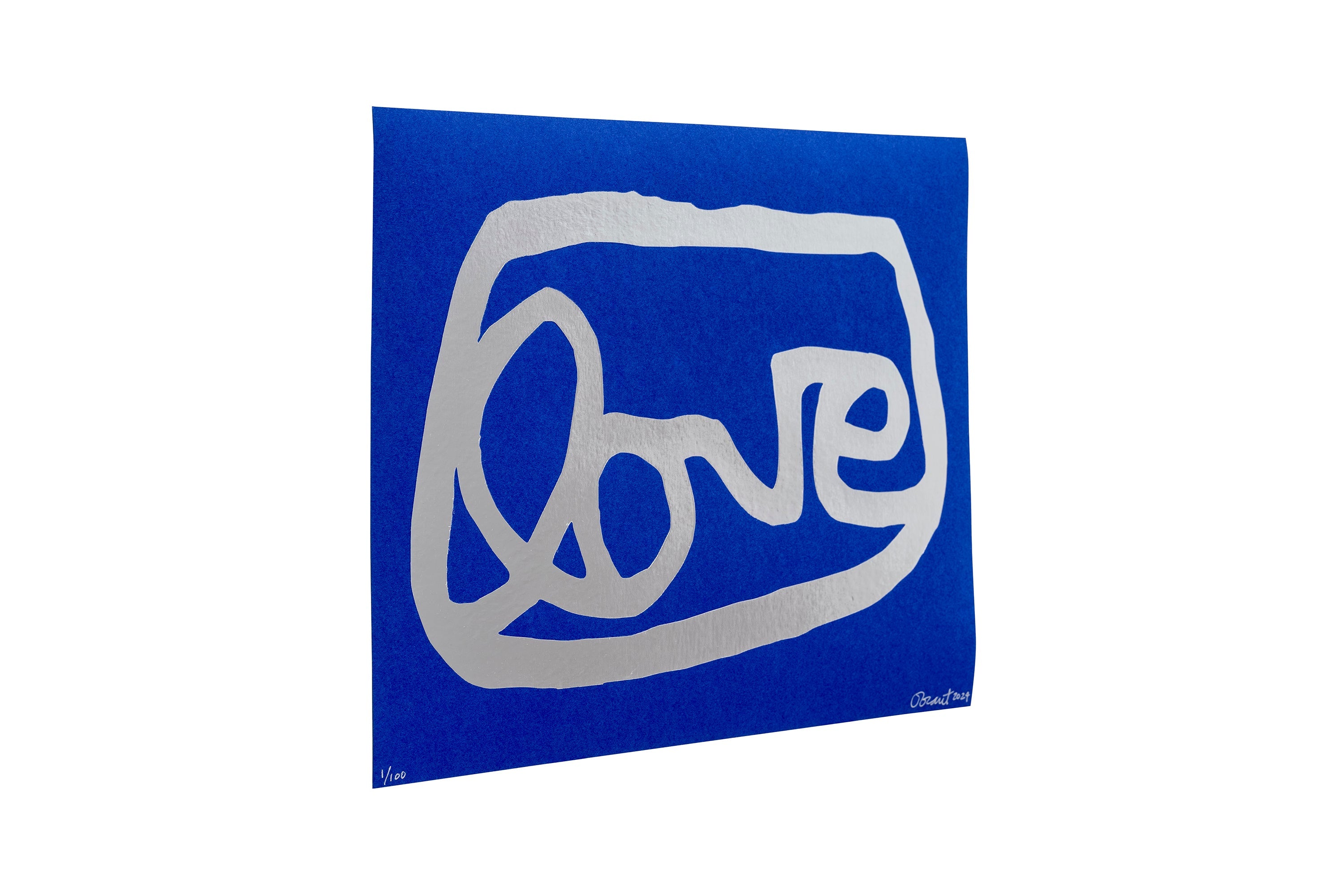 LOVE (silver indigo) to benefit Project Angel Food - Arte House