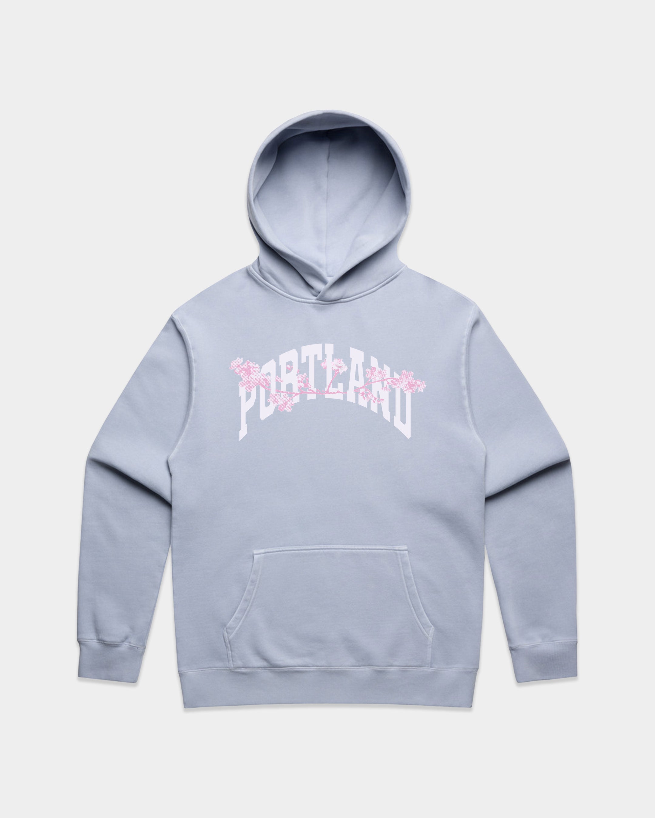 Sueded Halftone Blossom Hoodie - Powder - Arte House
