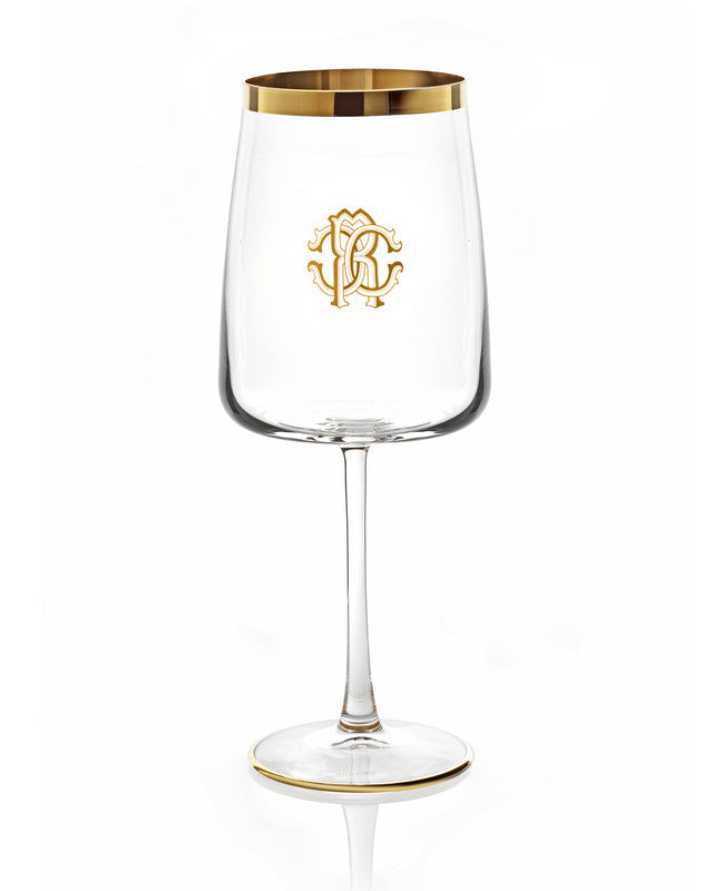 Water Goblet NEW MONOGRAM  Gold H 9", cap. 18.25 oz - Arte House