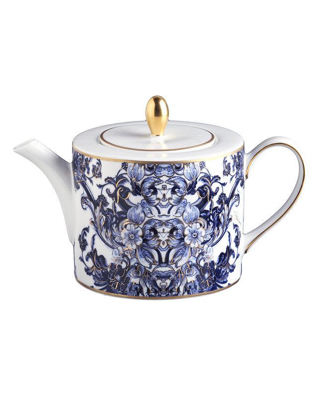 Tea Pot or Coffee Pot AZULEJOS   diam. 4.75", H 4.5" - Arte House
