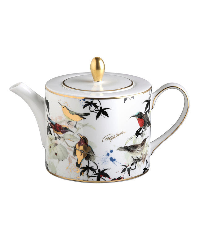 Tea Pot or Coffee Pot GARDEN'S BIRDS   diam. 4.75", H 4.5" - Arte House