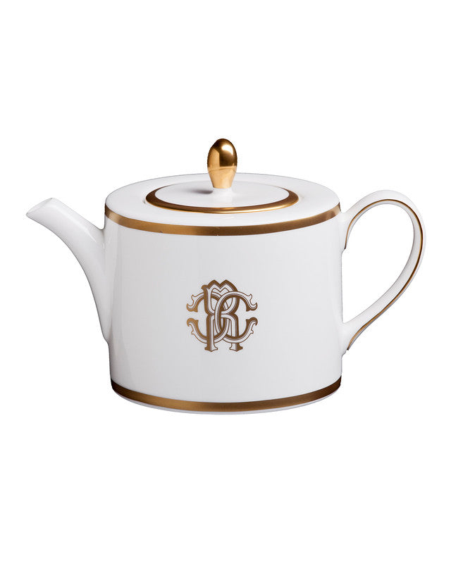 Tea Pot or Coffee Pot SILK  Gold diam. 4.75", H 4.5" - Arte House