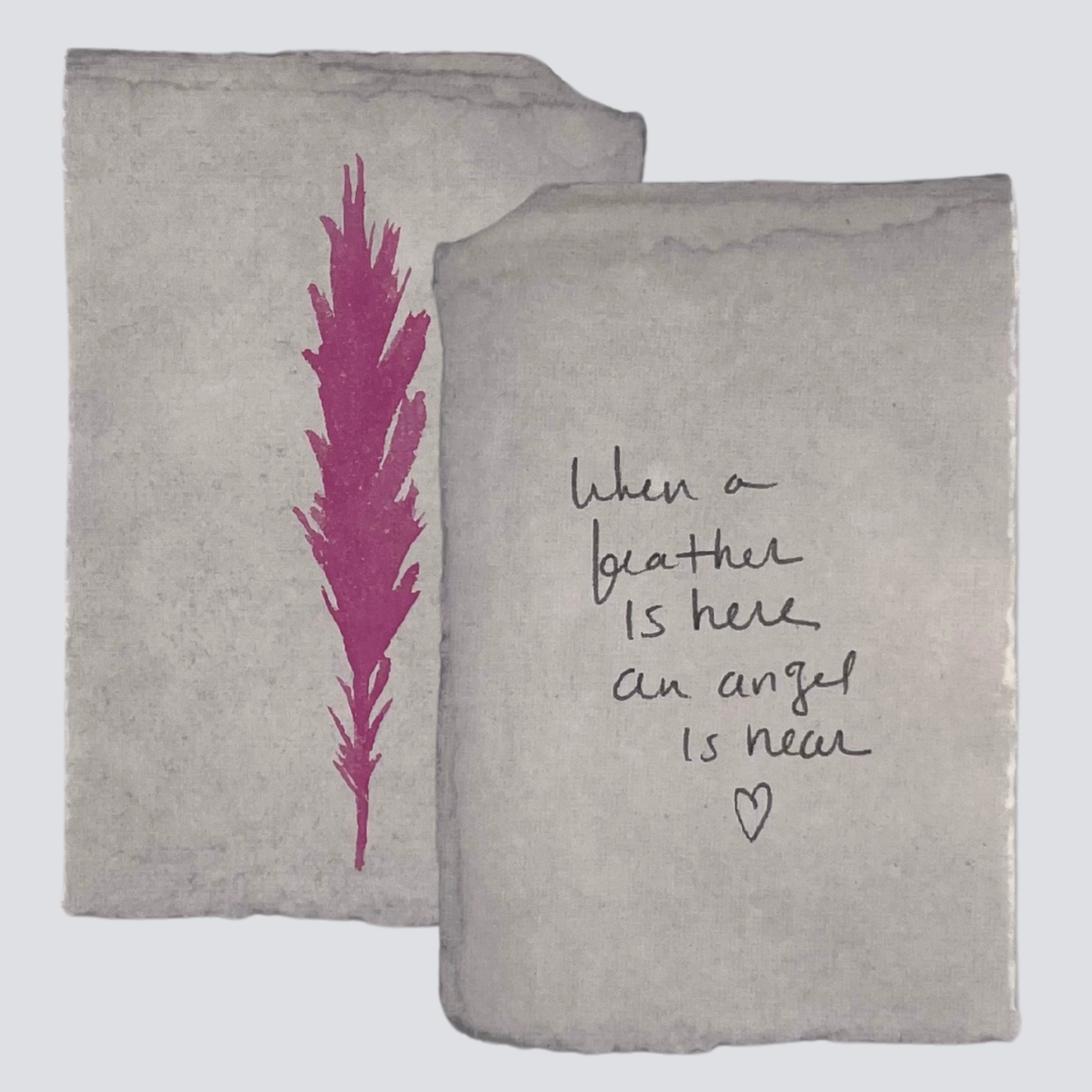 Large Raspberry Angel Feather - Arte House