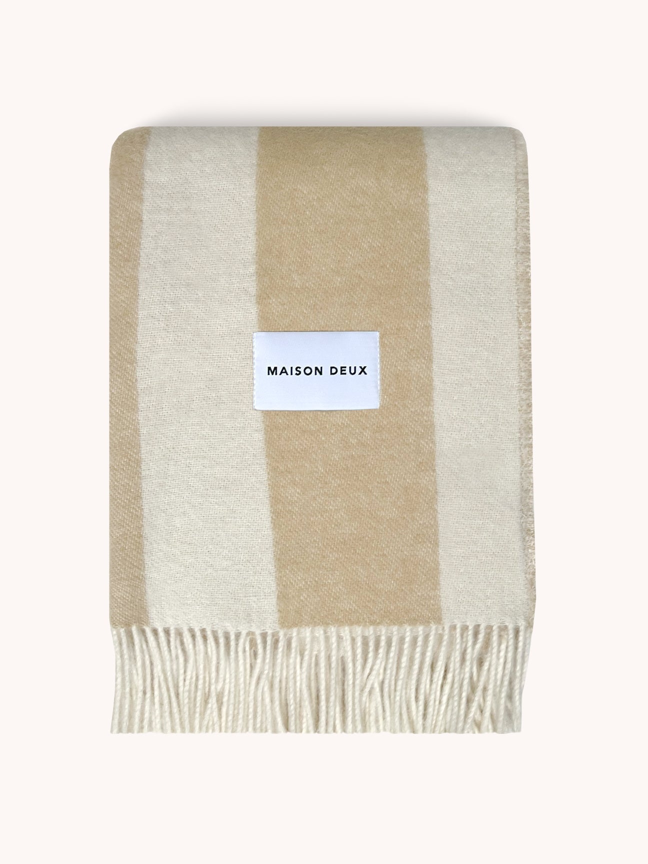 Blanket ROUGH STRIPE Sand