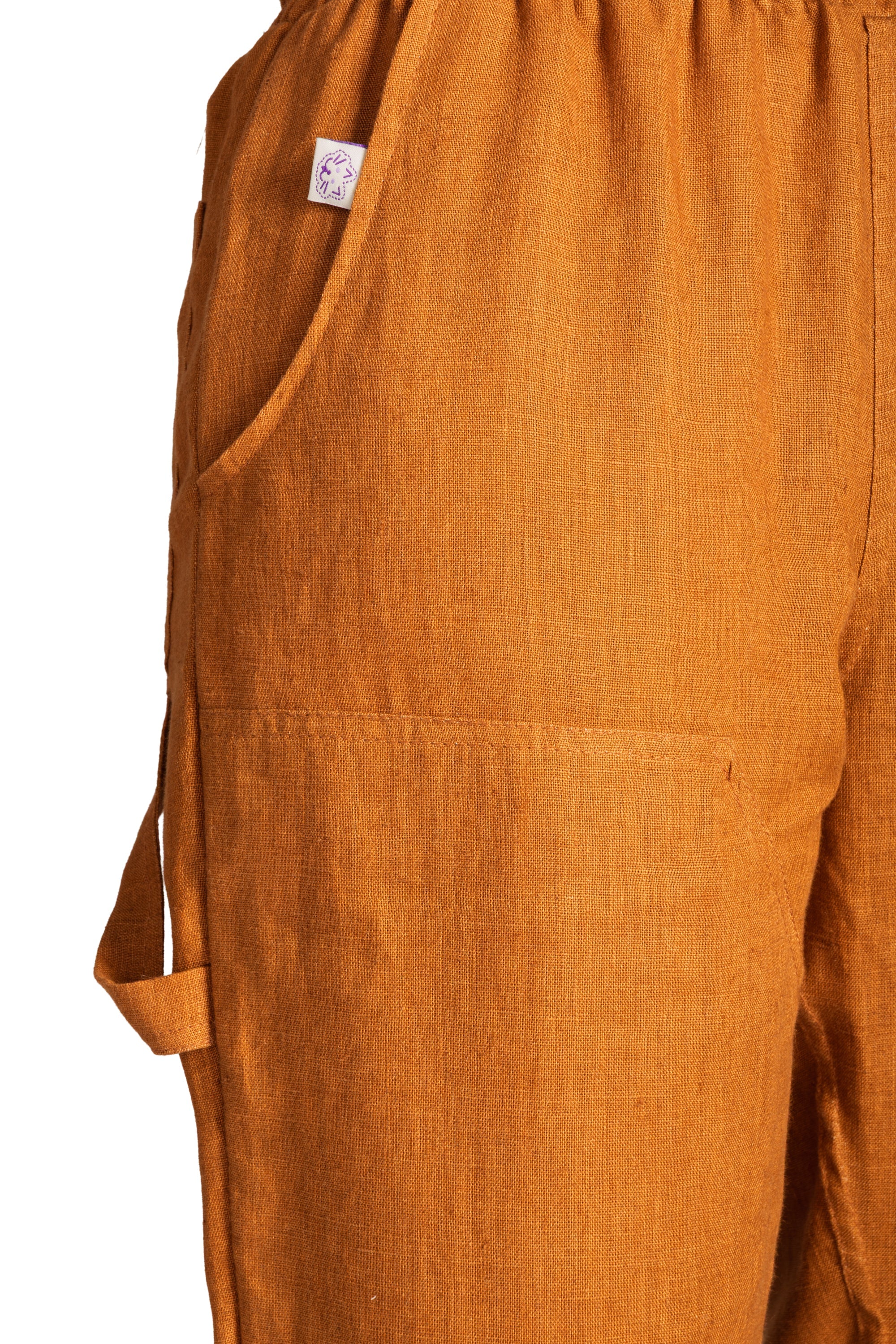 European Linen Work Pant - Rust