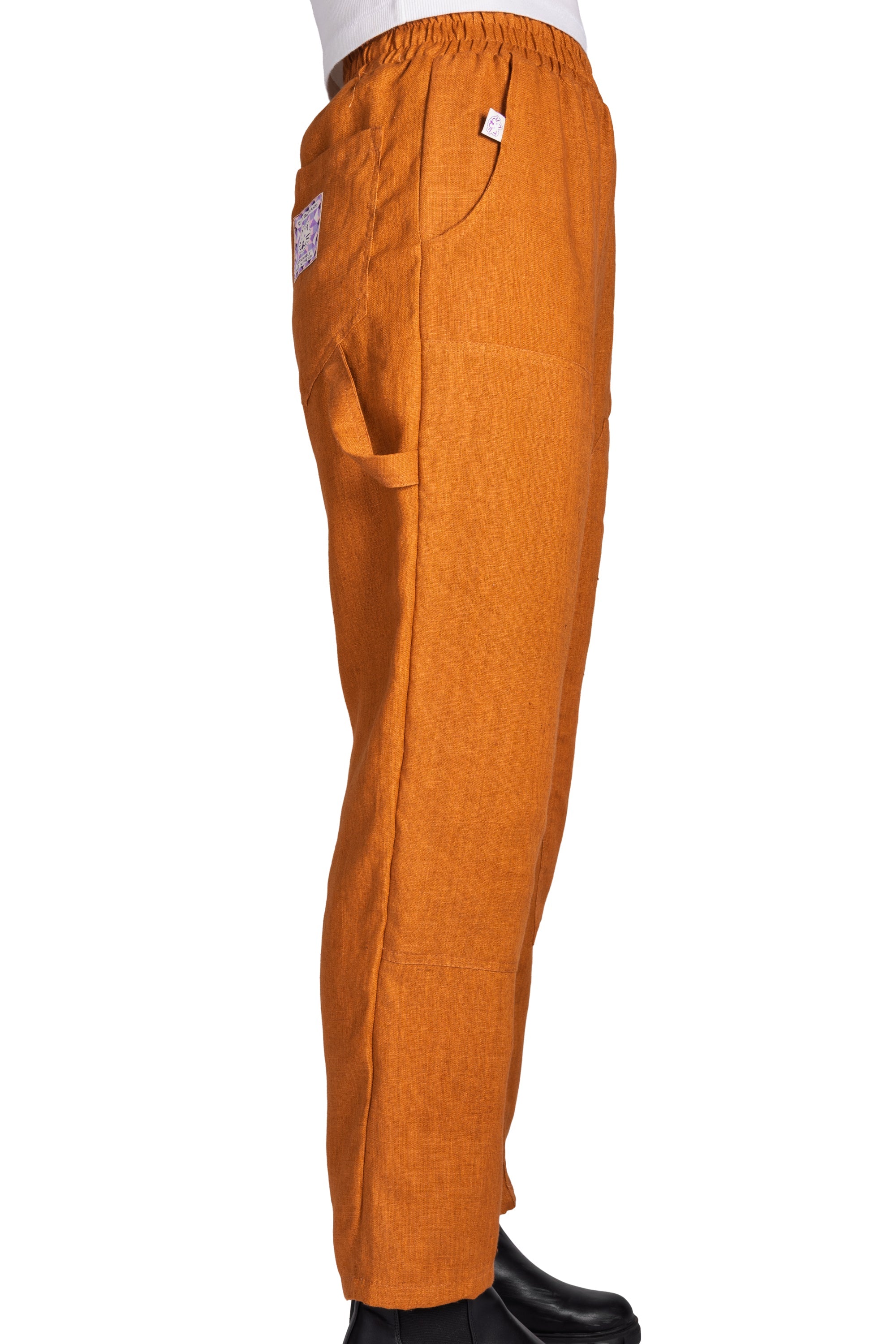 European Linen Work Pant - Rust