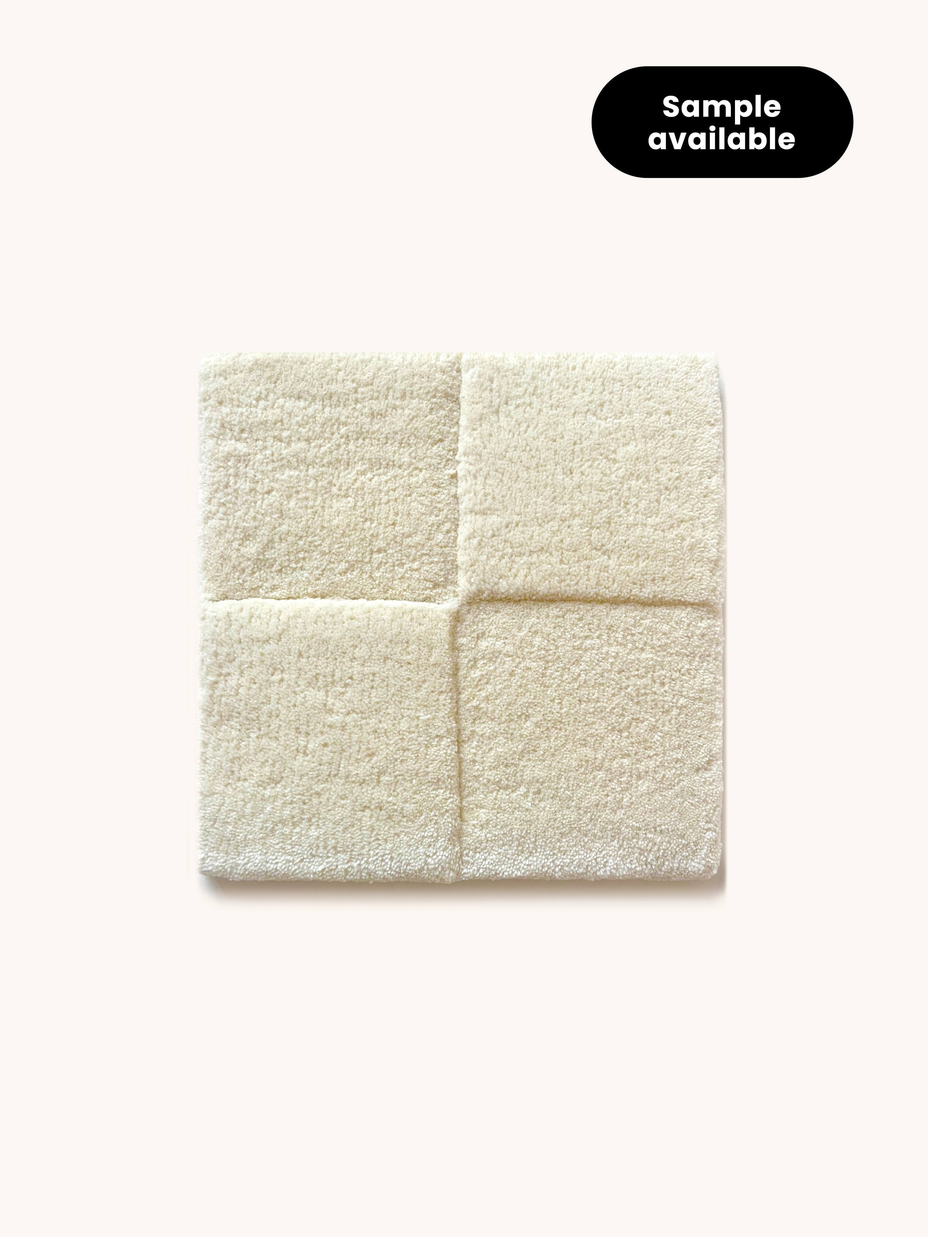 Rug CHECKERBOARD Off White 3.9 x 5.9 ft - Arte House