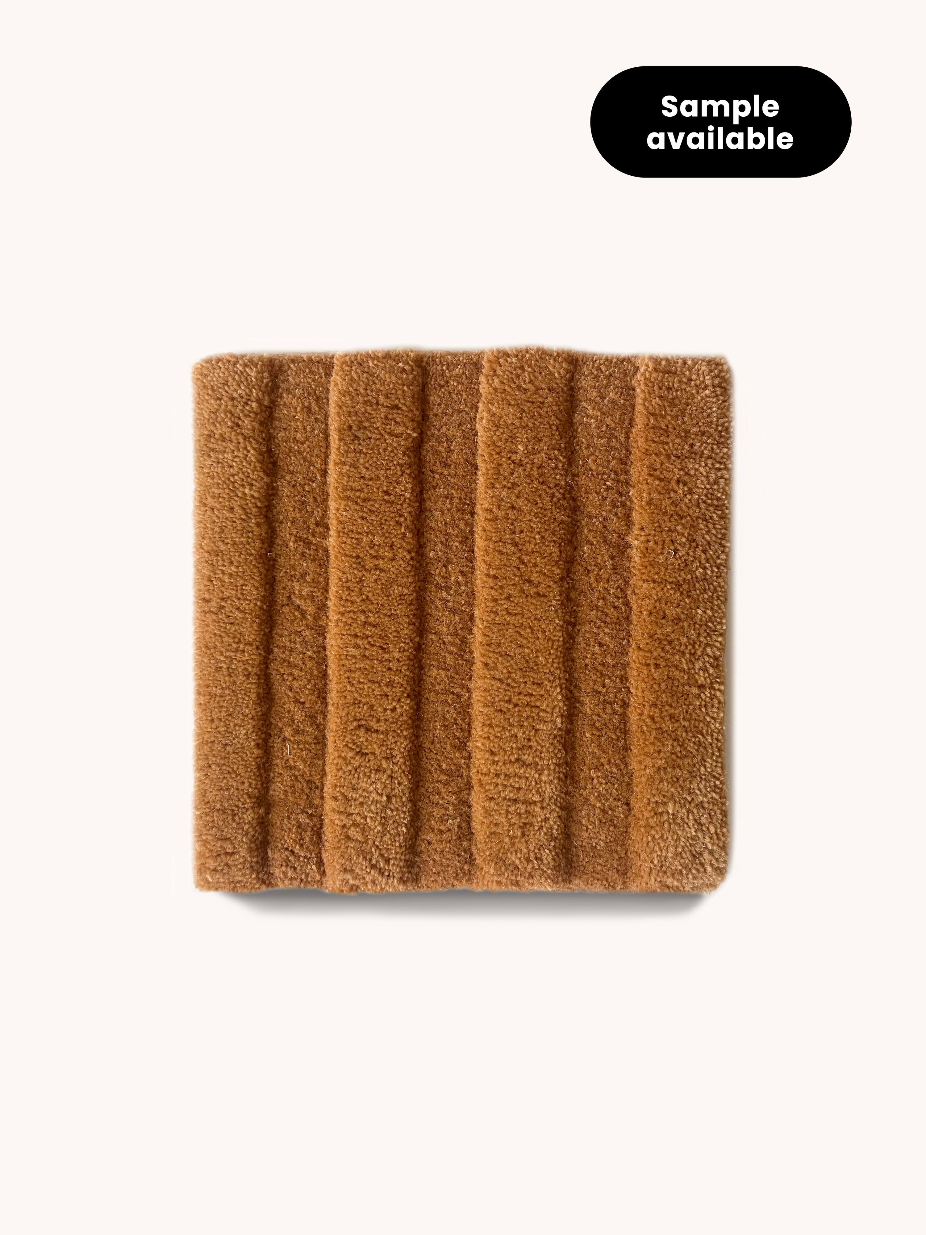 Rug SOLID STRIPE Terra Brown 1.8 x 5.2 ft