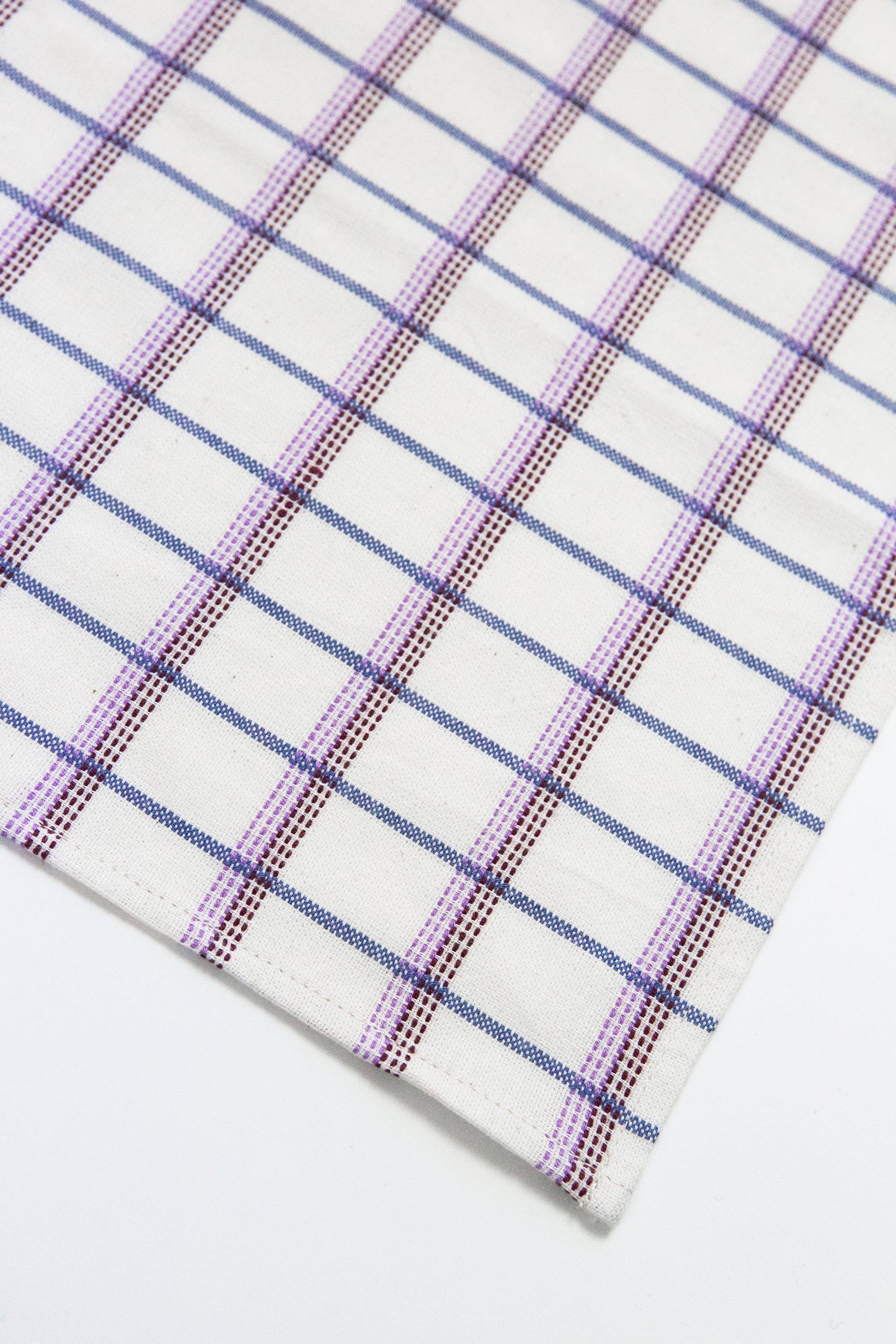 San Lucas Plaid White & Lilac Placemat - Arte House