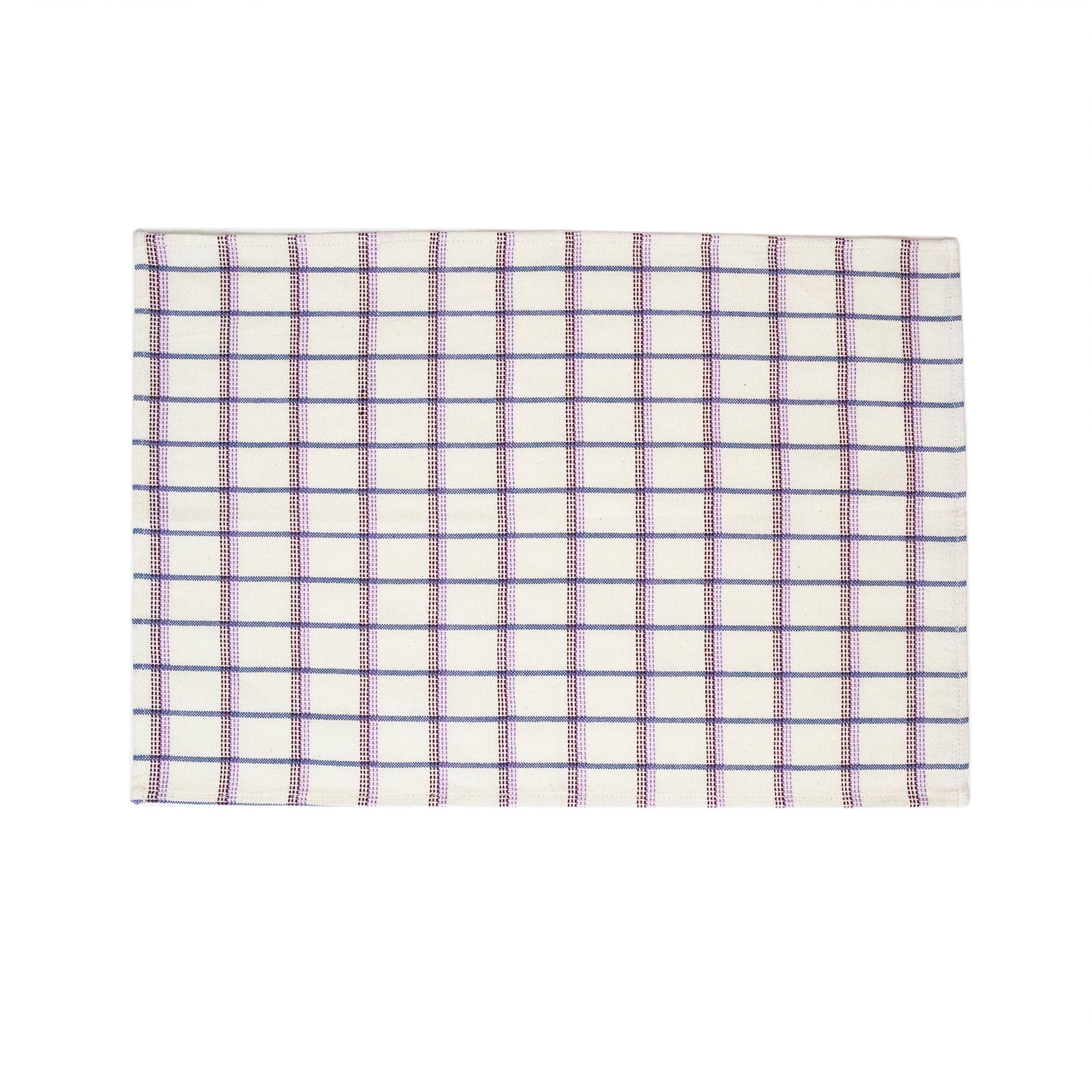 San Lucas Plaid White & Lilac Placemat - Arte House