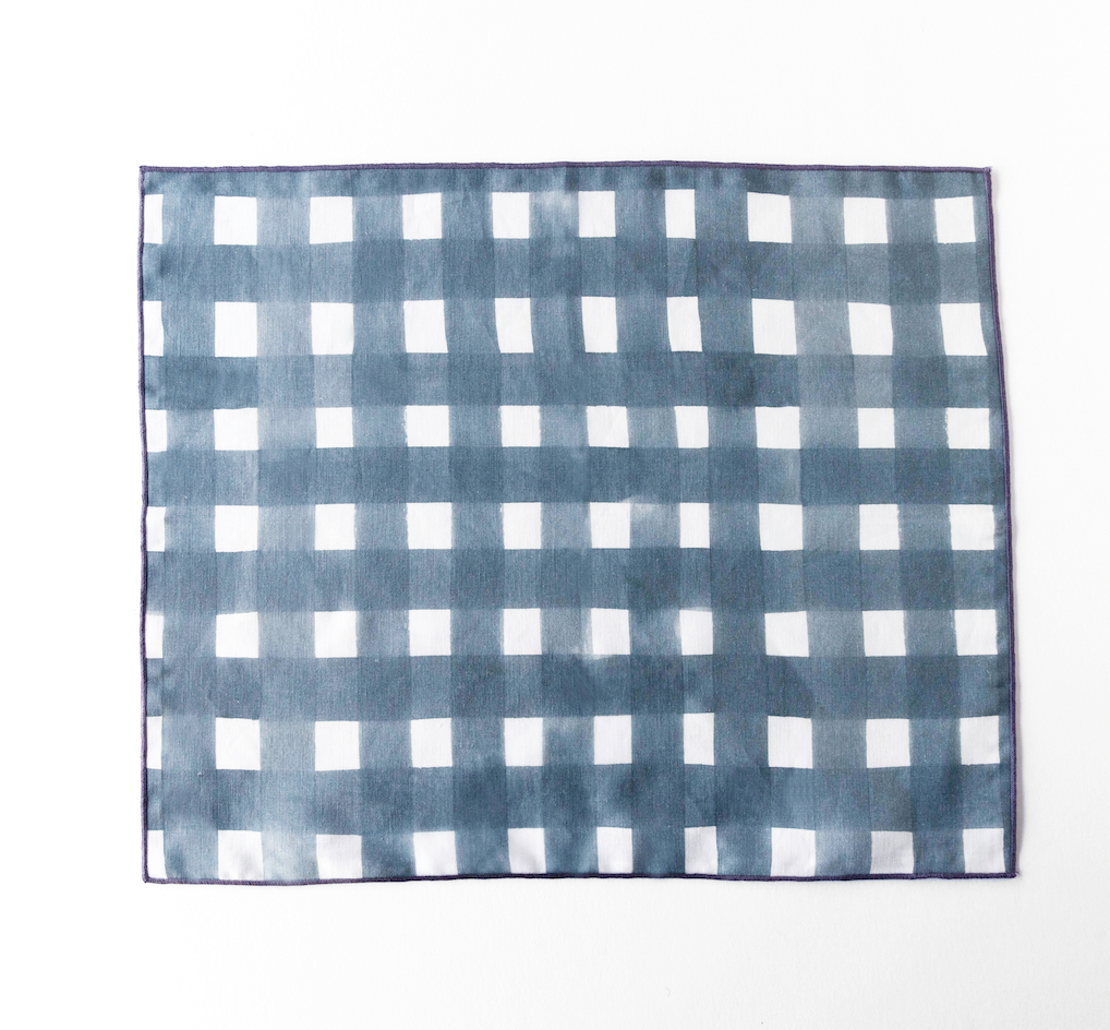 Blue Cross Hatch Placemat