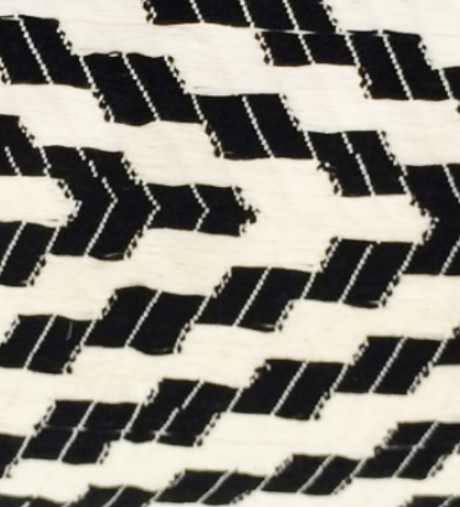 Almolonga Zig Zag Pillow - Black and White