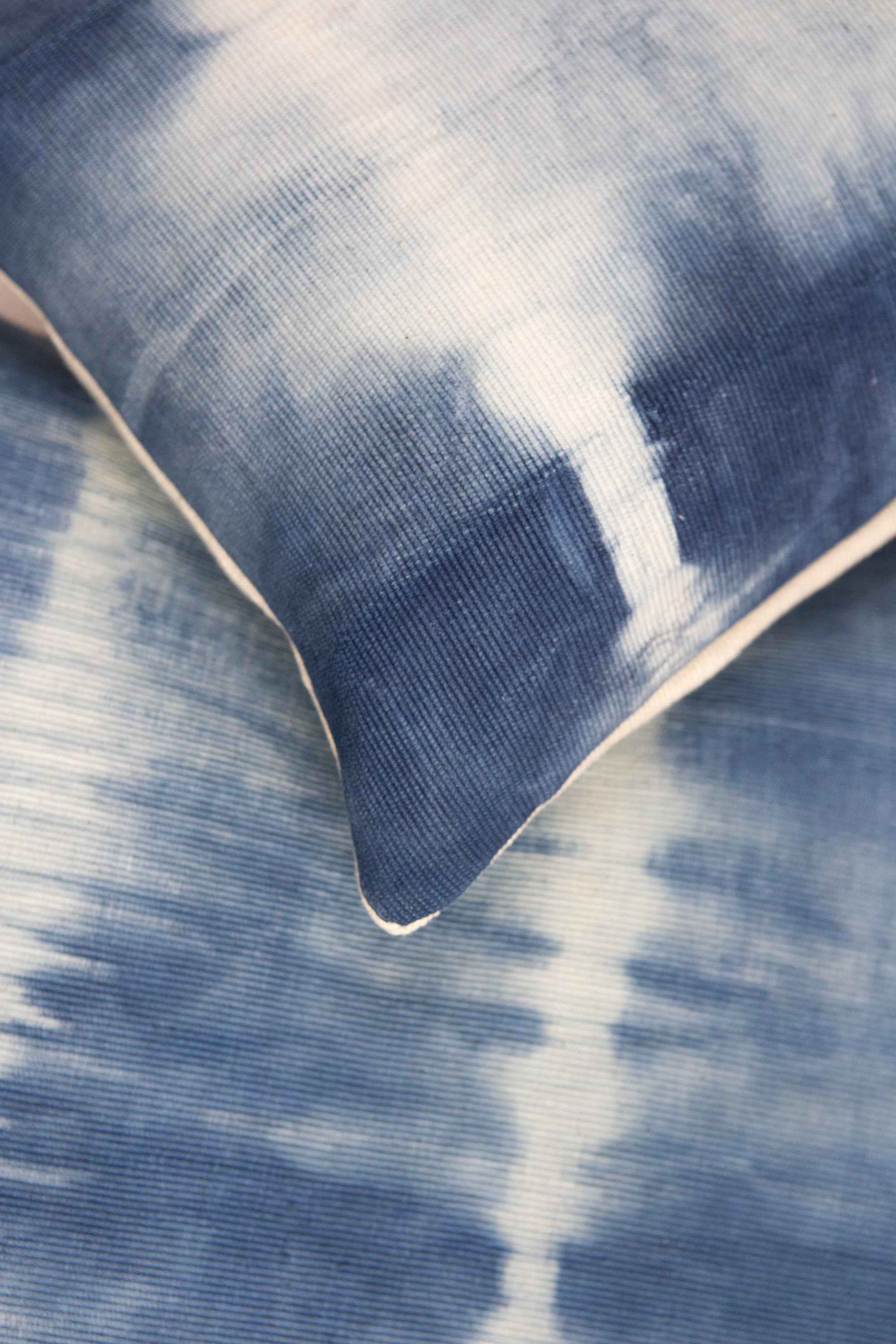 Indigo Shibori Nubby Pillow