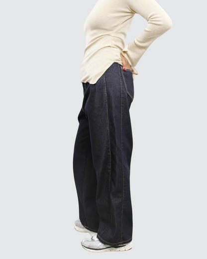 Side Pocket Dark Denim
