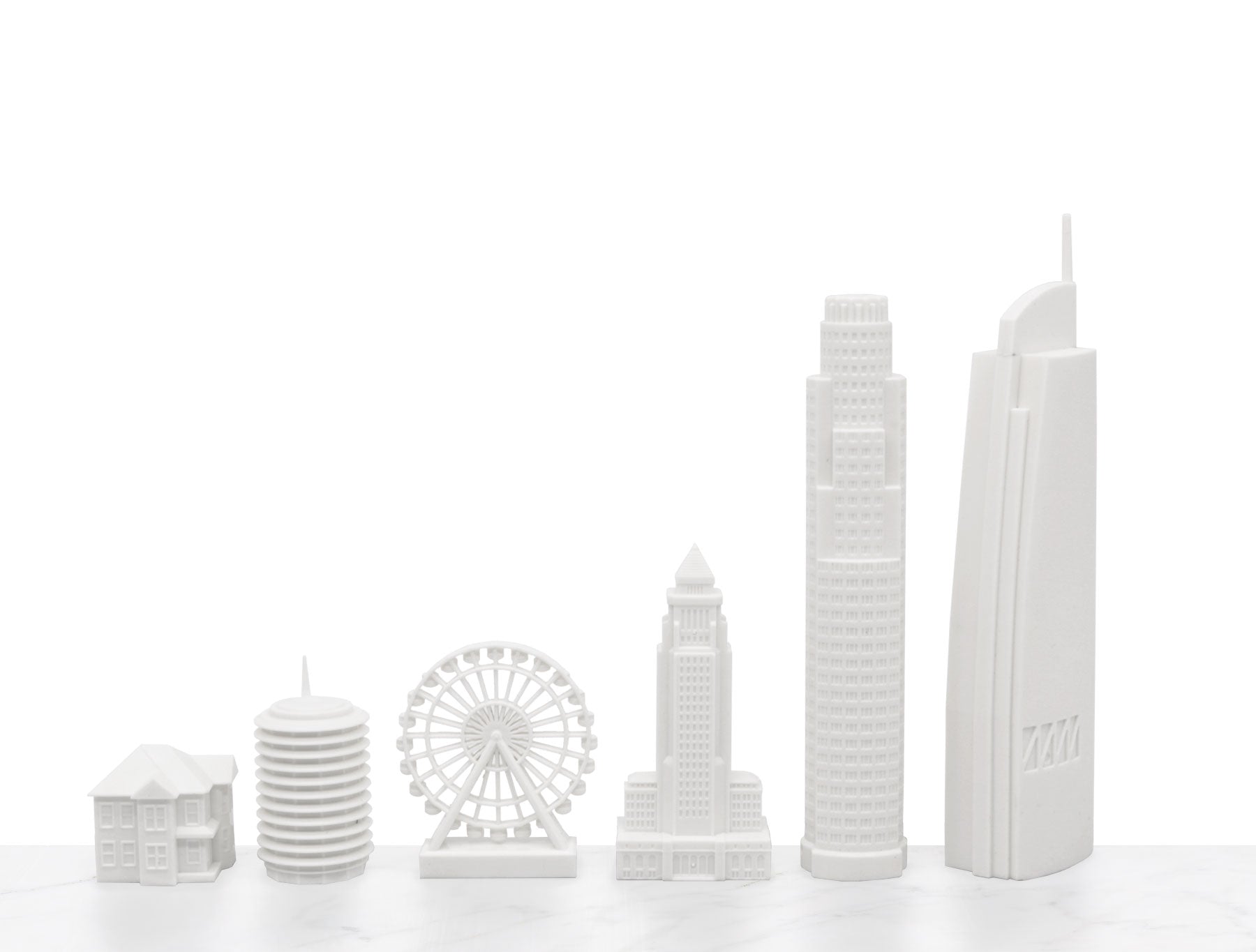 Chess Set Acrylic NEW YORK vs LOS ANGELES Edition with Marble Hatch Board