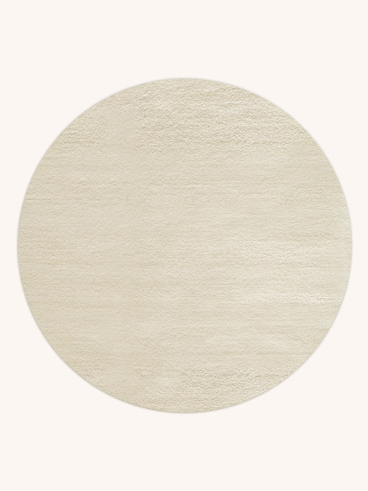 Rug SOLID Off White 3.9 ft diameter