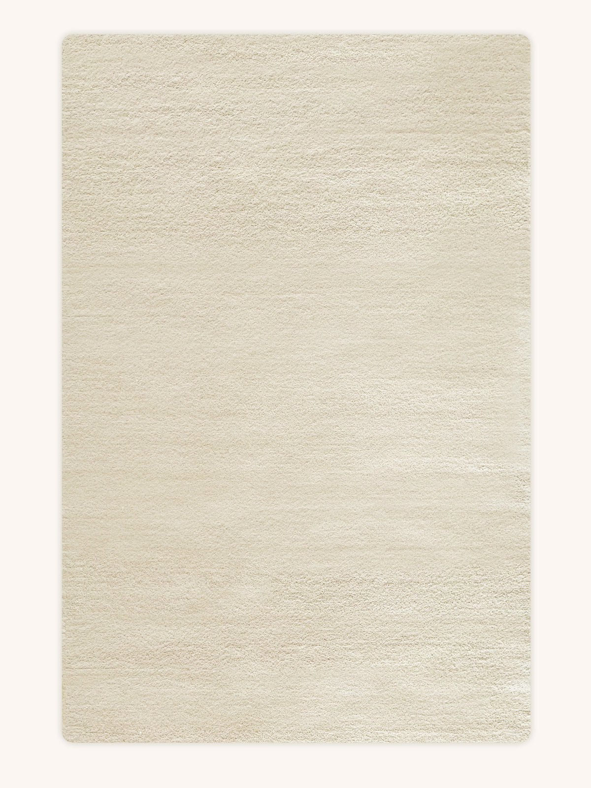 Rug SOLID Off White 6.6 x 9.8 ft
