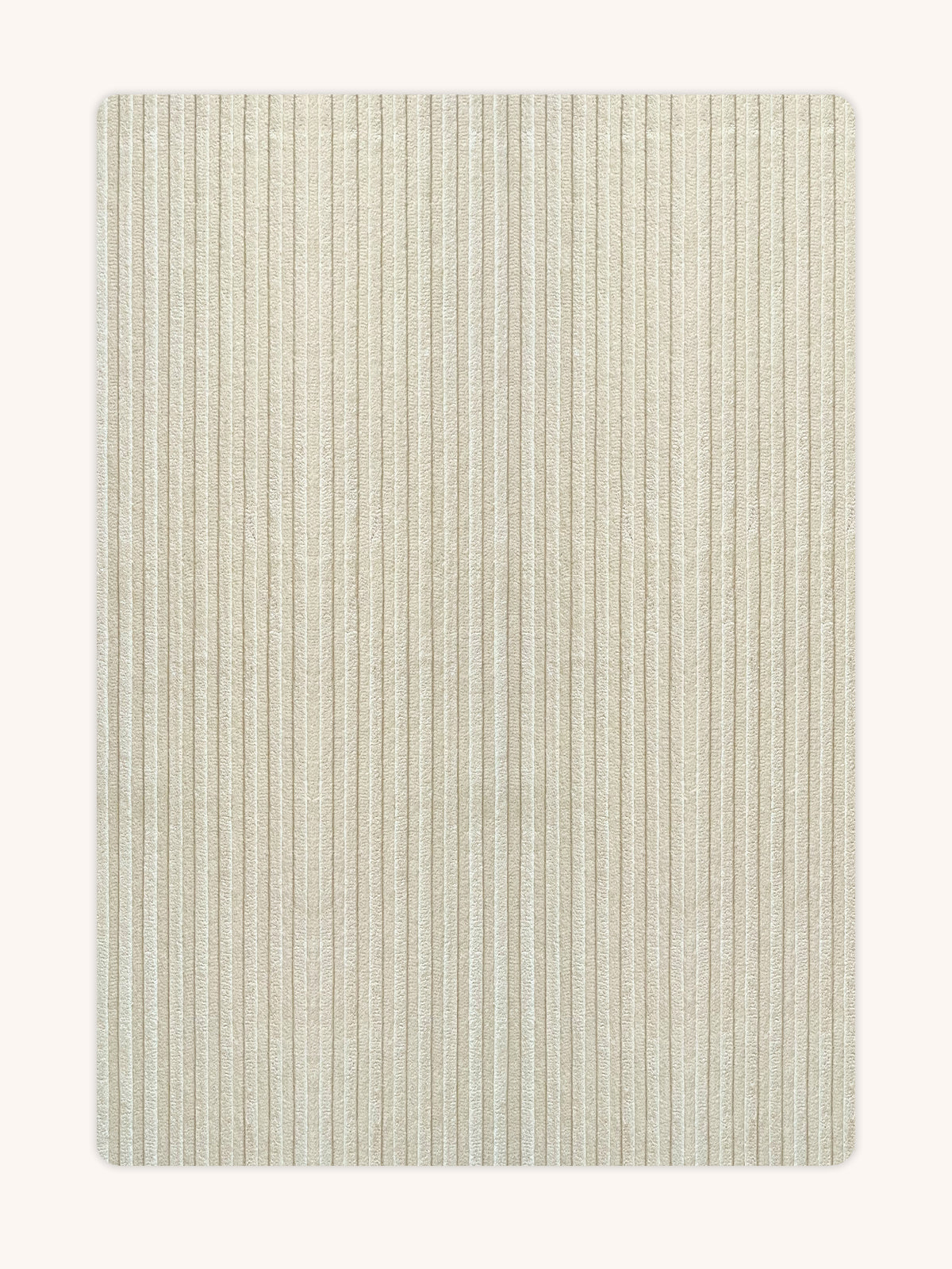 Rug SOLID STRIPE Off White 5.6 x 7.9 ft - Arte House