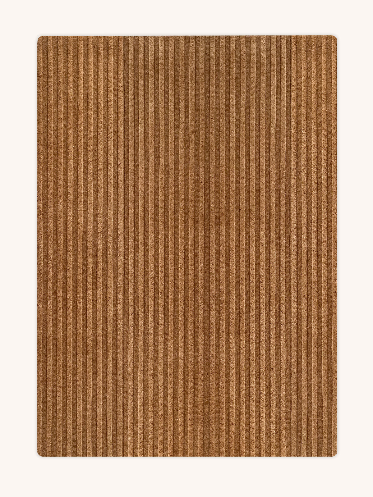 Rug SOLID STRIPE Terra Brown 3.9 x 5.9 ft