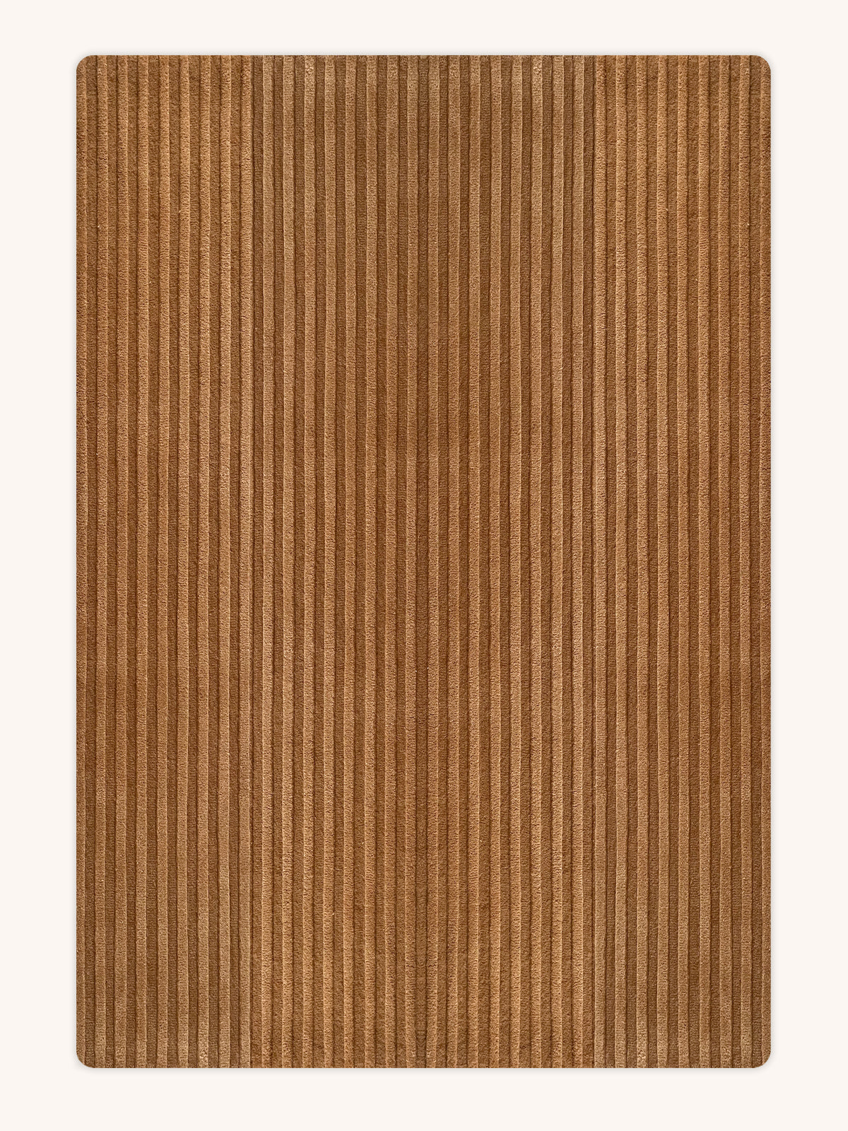 Rug SOLID STRIPE Terra Brown 6.6 x 9.8 ft - Arte House