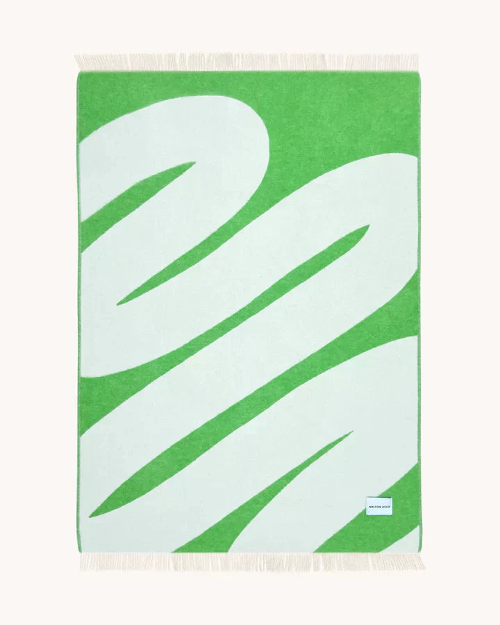 Blanket SWIRL White / Apple 4.25 x 6.5 ft - Arte House