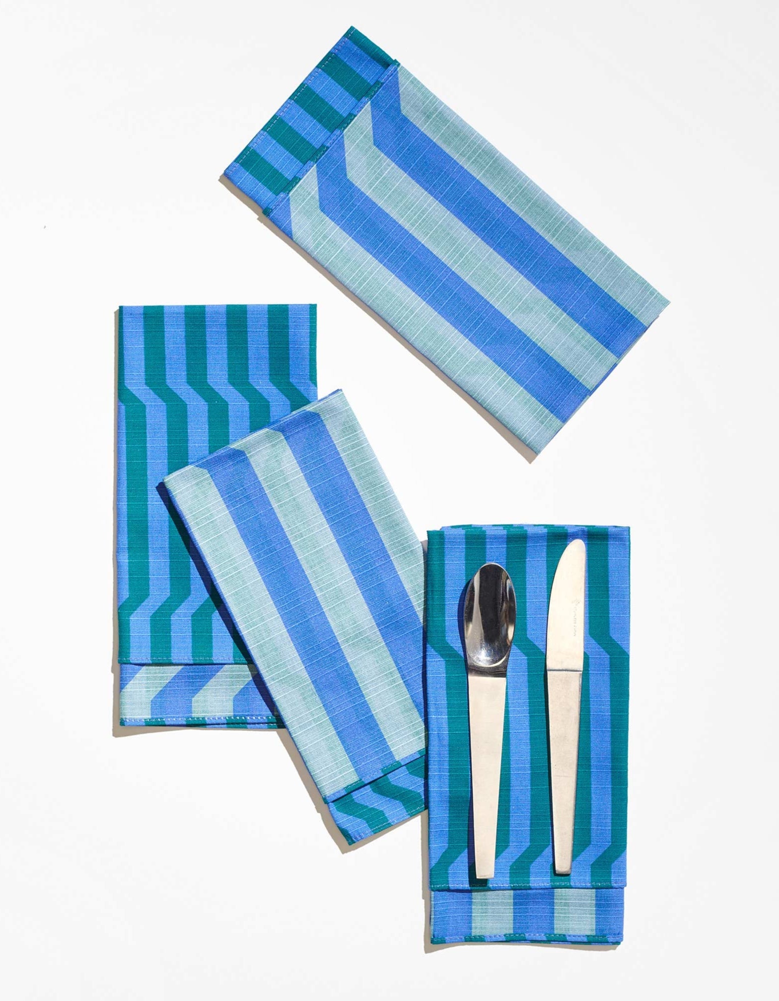 Dinner Napkins Double Sided Stripe - High Season