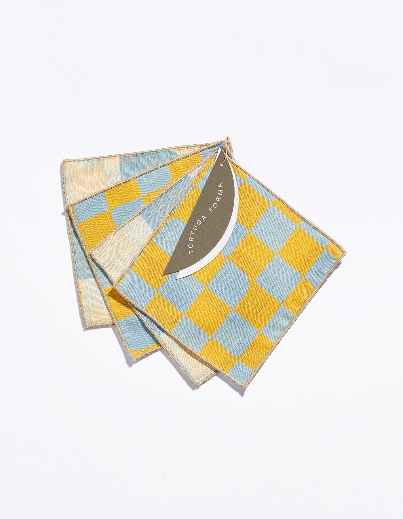 Cocktail Napkins Double Sided Checker