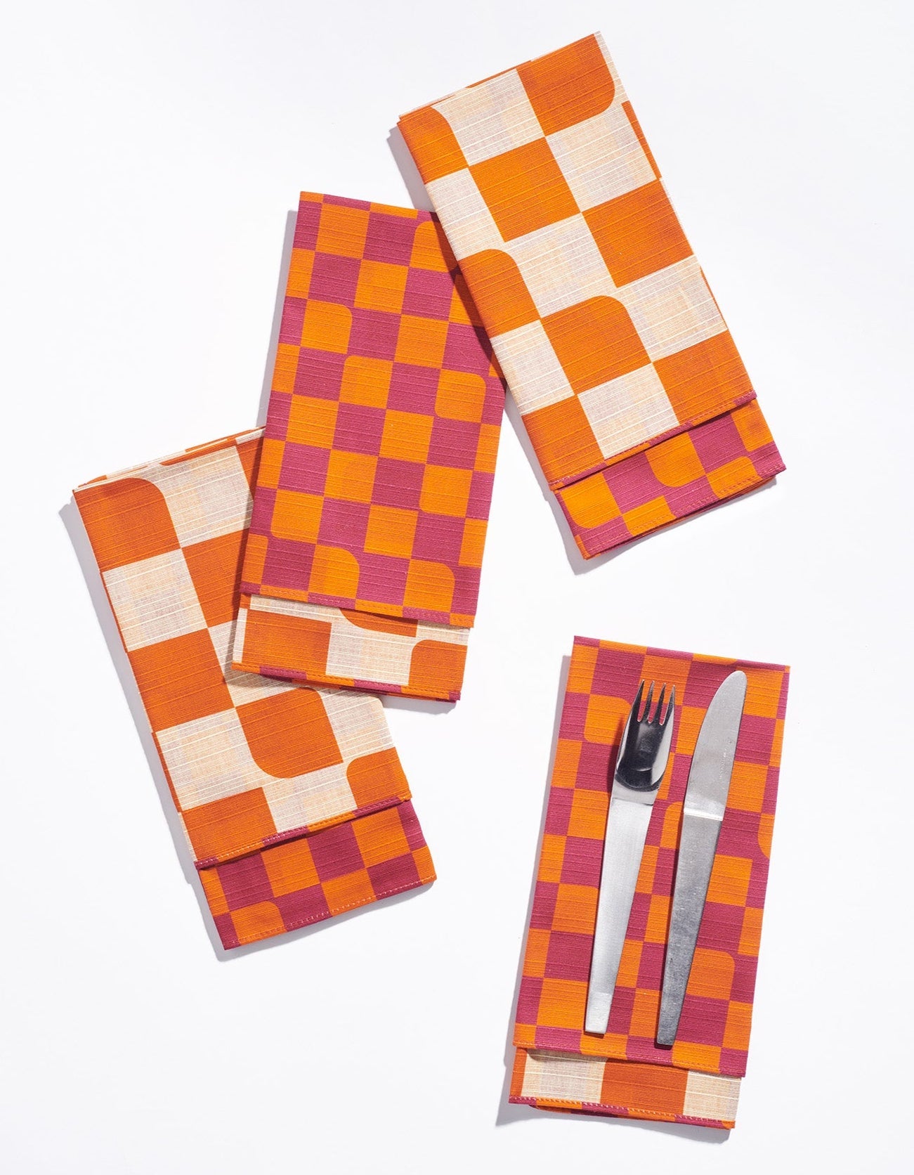 Dinner Napkins Double Sided Checker - High Season