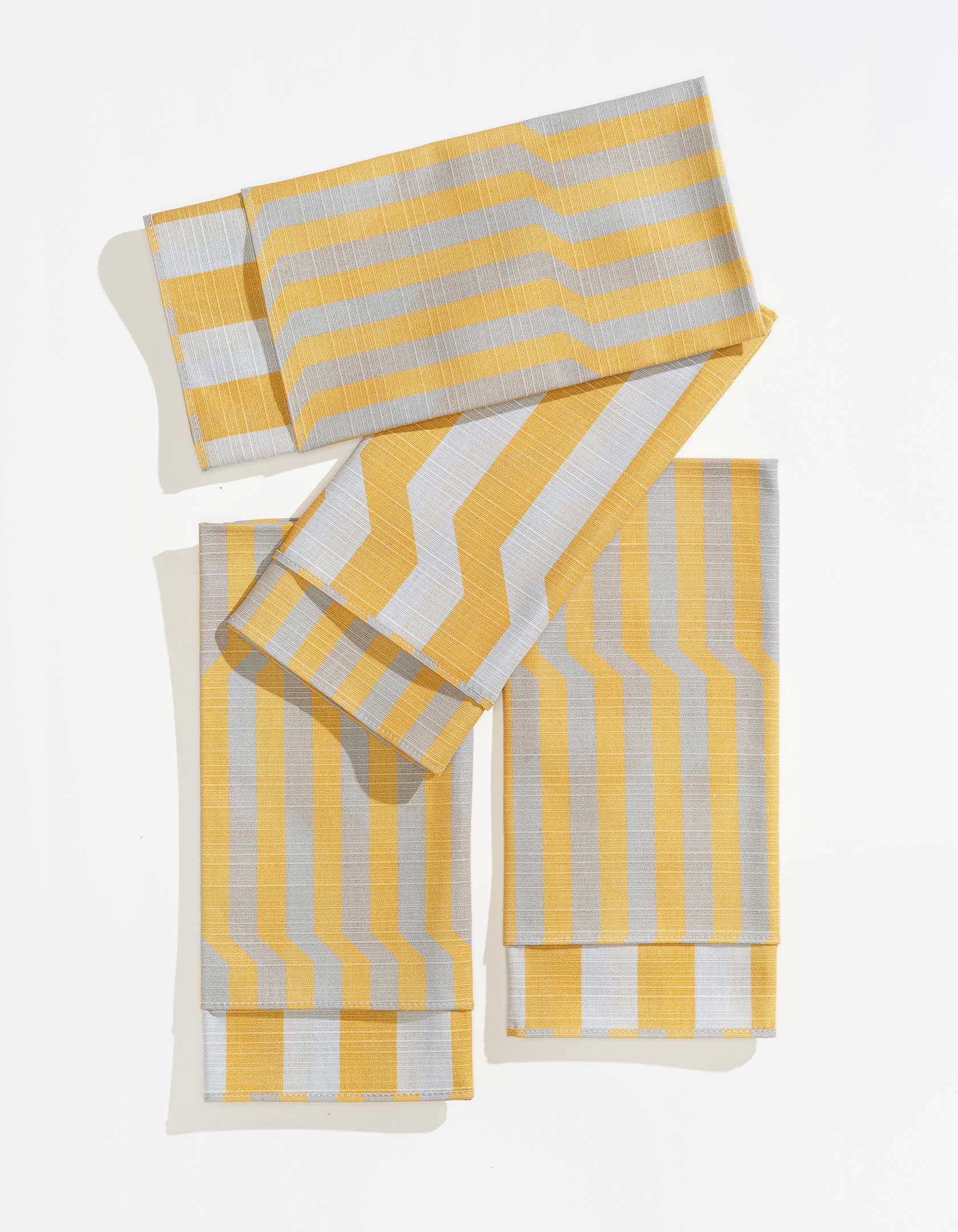 Dinner Napkins Double Sided Stripe - Quiet Season