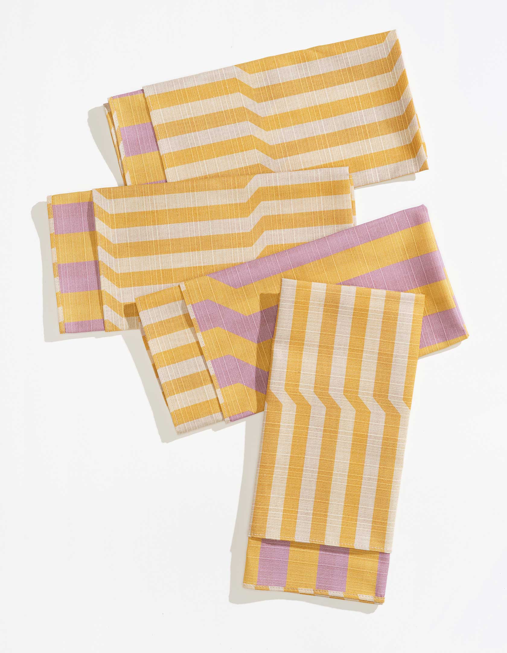 Dinner Napkins Double Sided Stripe - Quiet Season