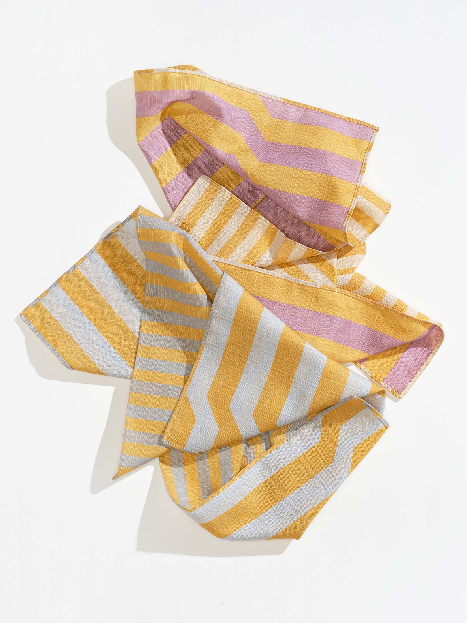 Dinner Napkins Double Sided Stripe - Quiet Season