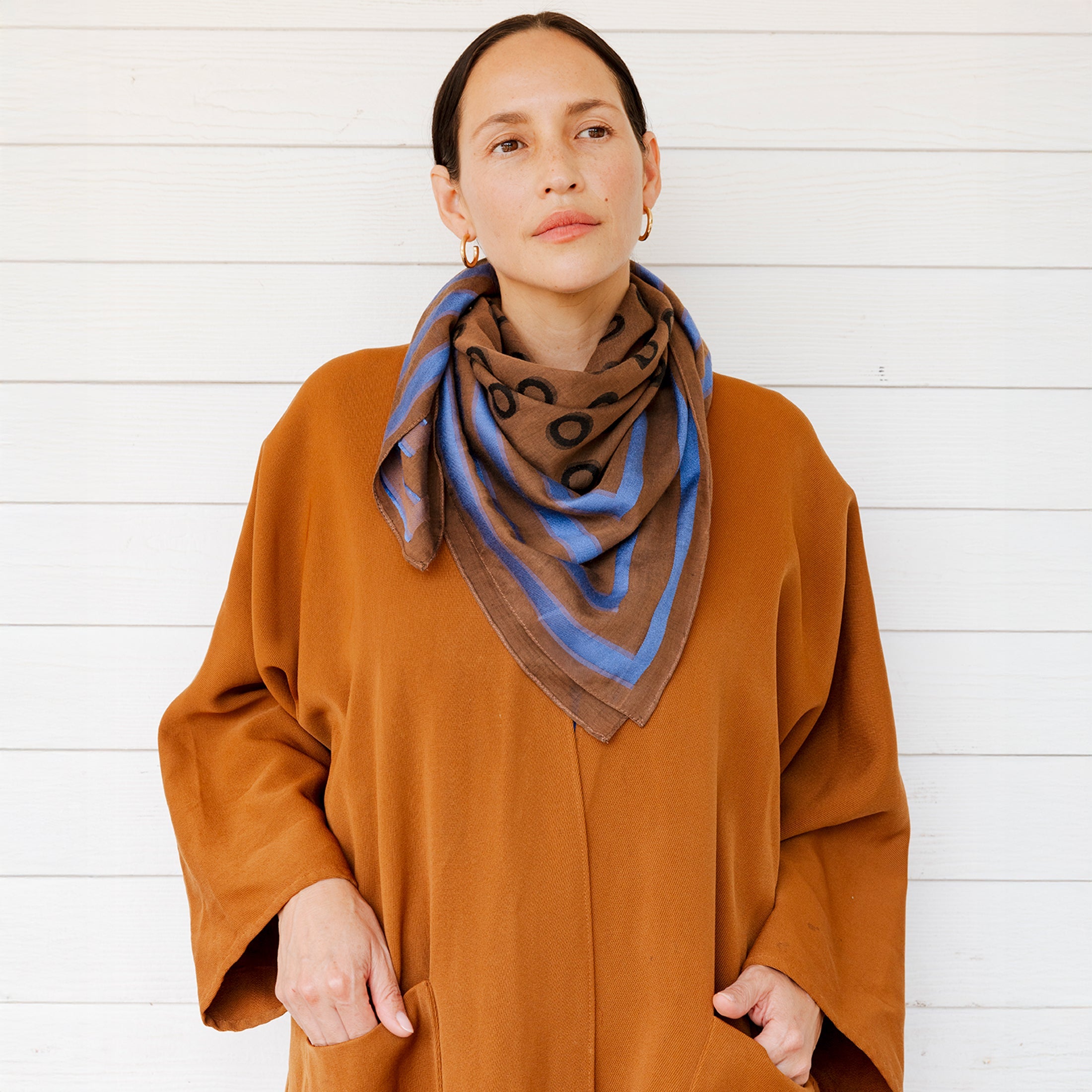 Omega Jacquard Silk Scarf