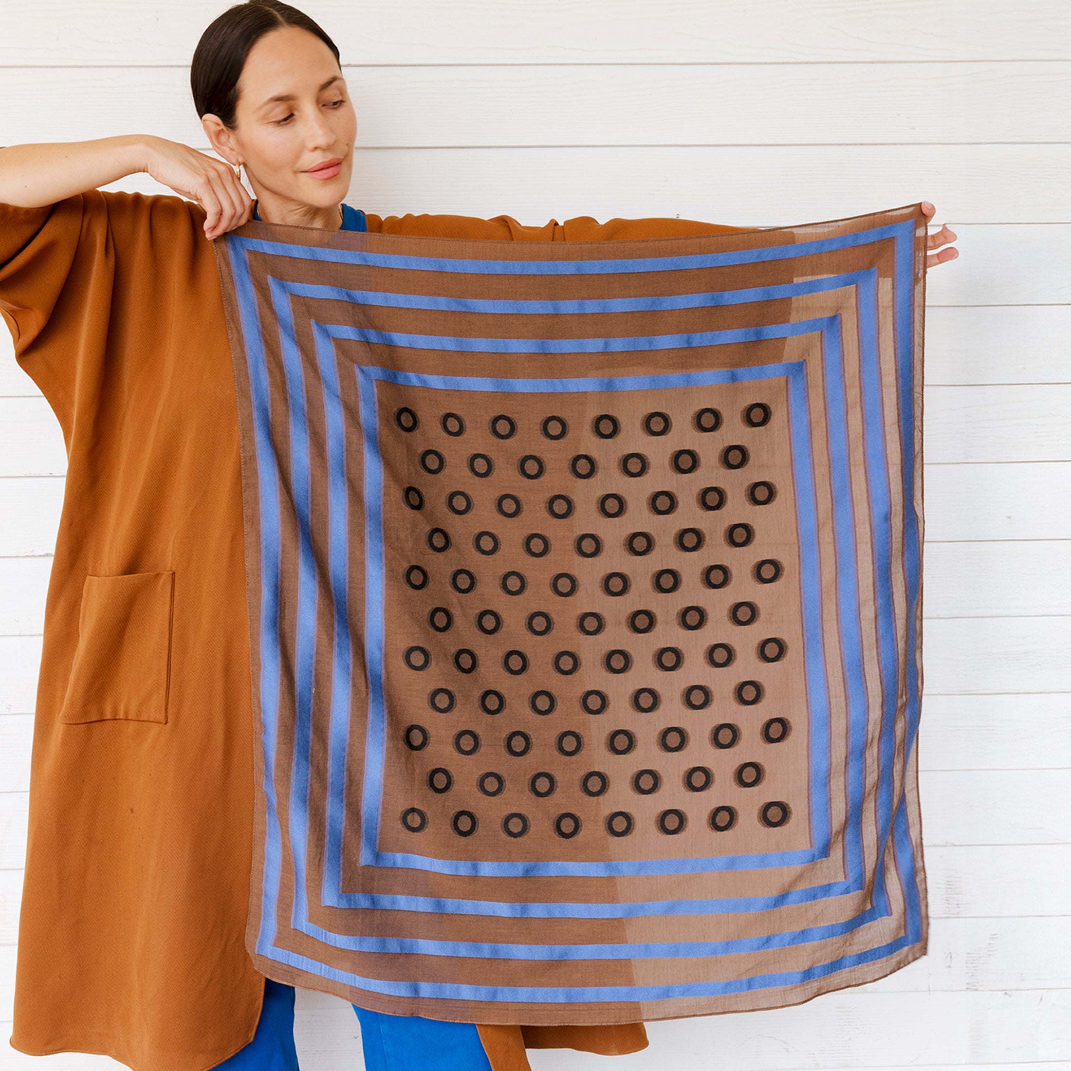 Omega Jacquard Silk Scarf