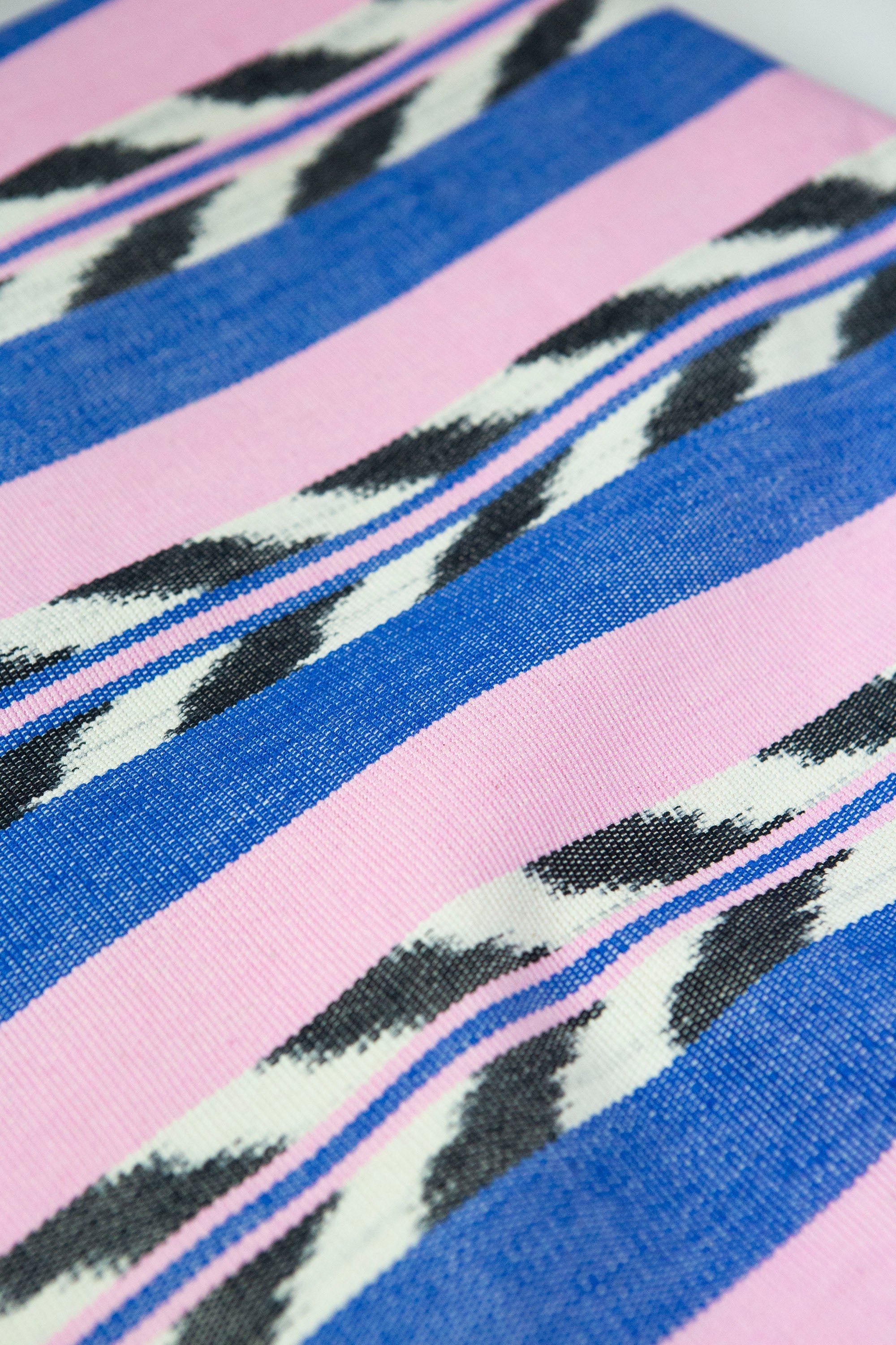 Palm Ikat Runner in Blue & Pink - Arte House