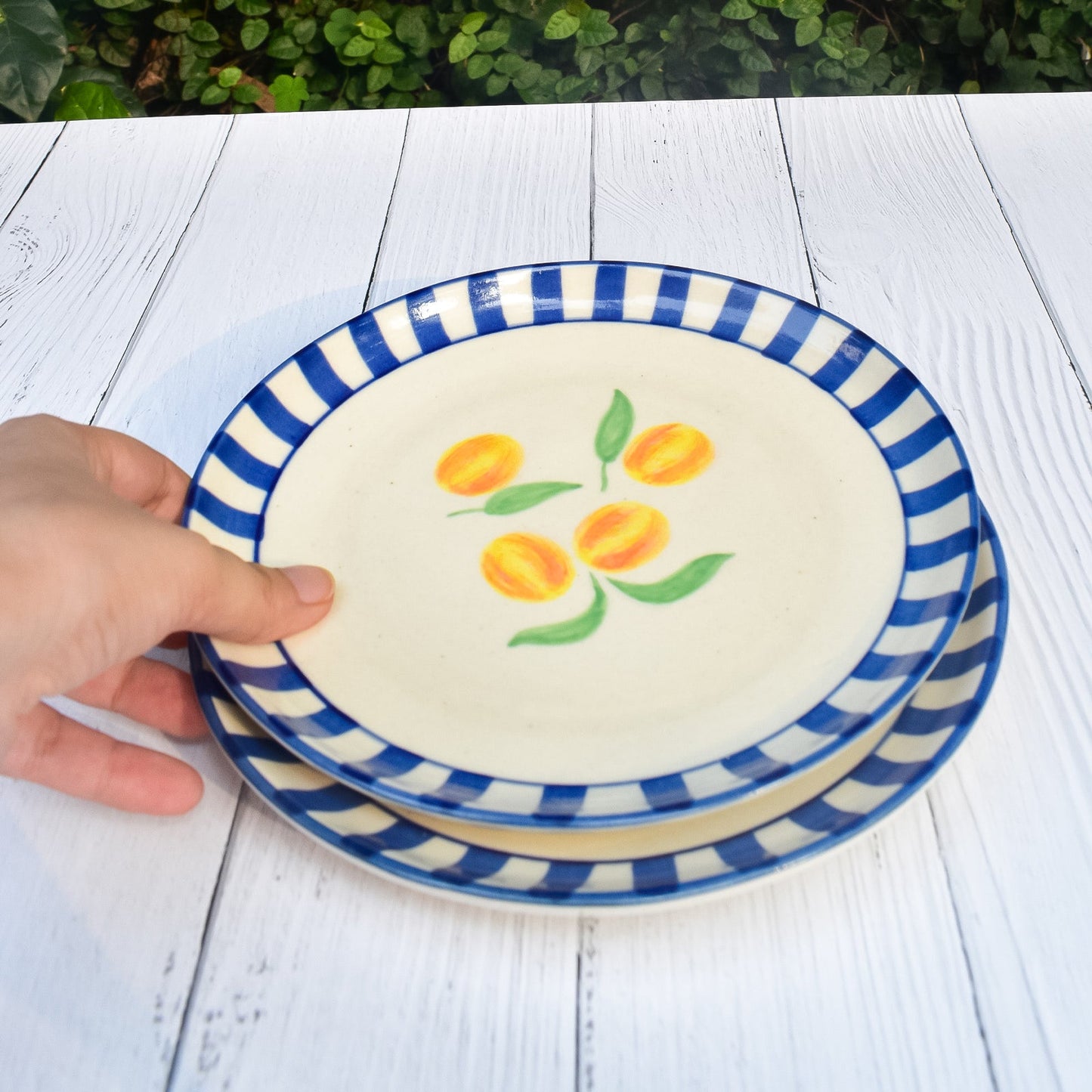 Ceramic Dessert Plates - Clemente, 7 Inches (Set of 4)